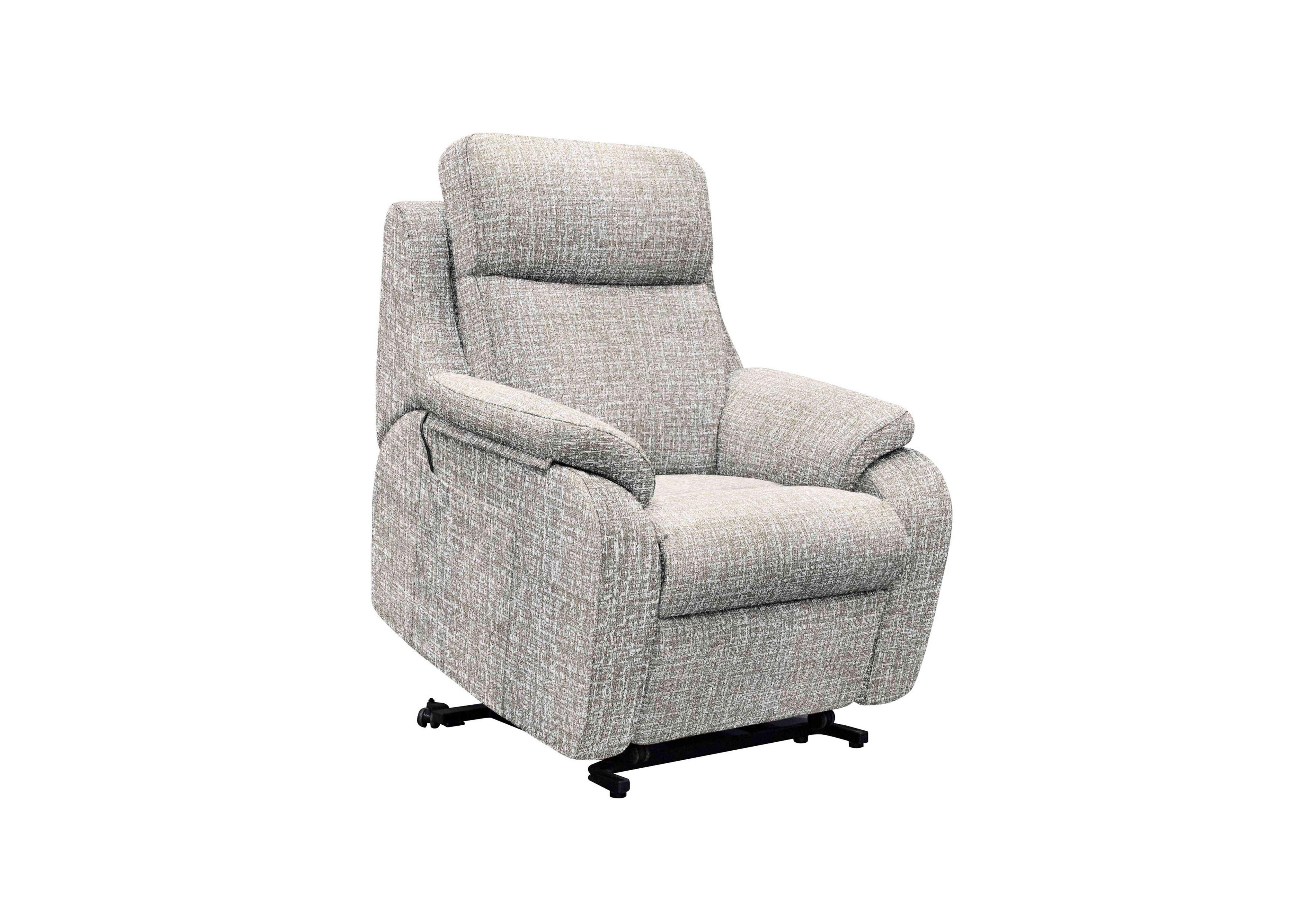 Kingsbury Large Fabric Lift and Rise Chair in B103 Shore Slate on Furniture Village