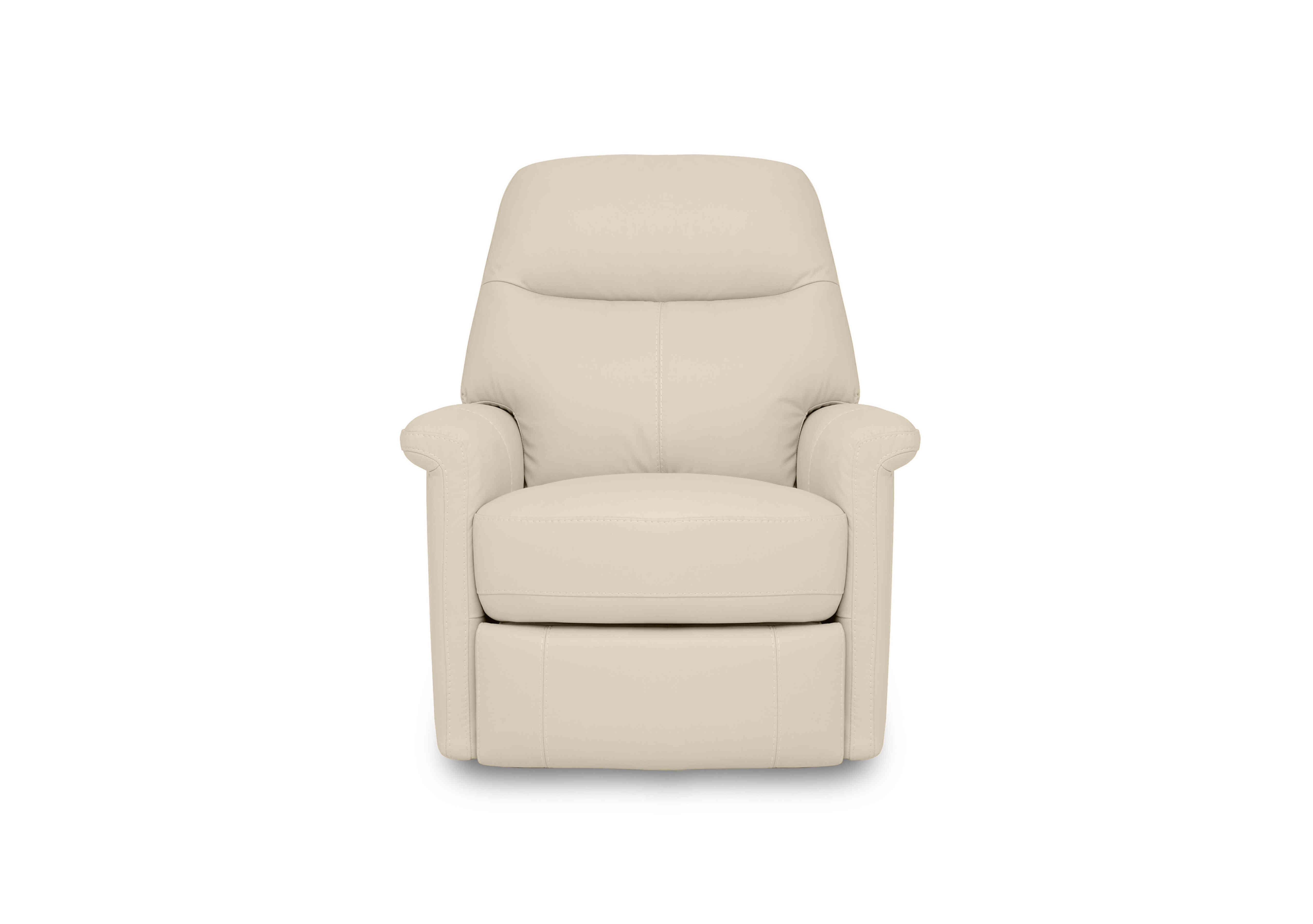 Compact Collection Lille Leather Rocker Swivel Chair with Power Recliner in Nw-521e Frost on Furniture Village