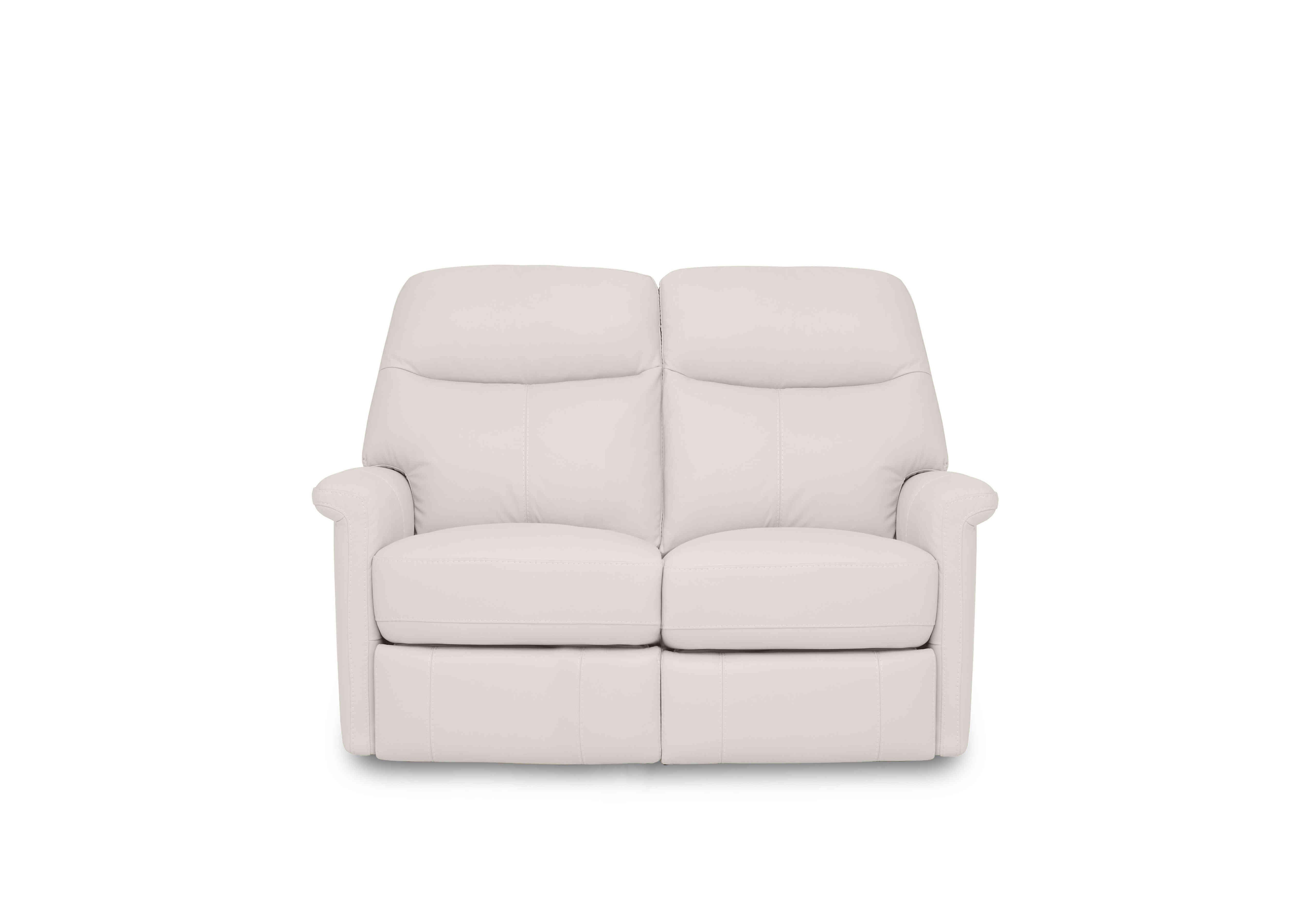 Compact Collection Lille 2 Seater Leather Sofa in Bv-156e Frost on Furniture Village