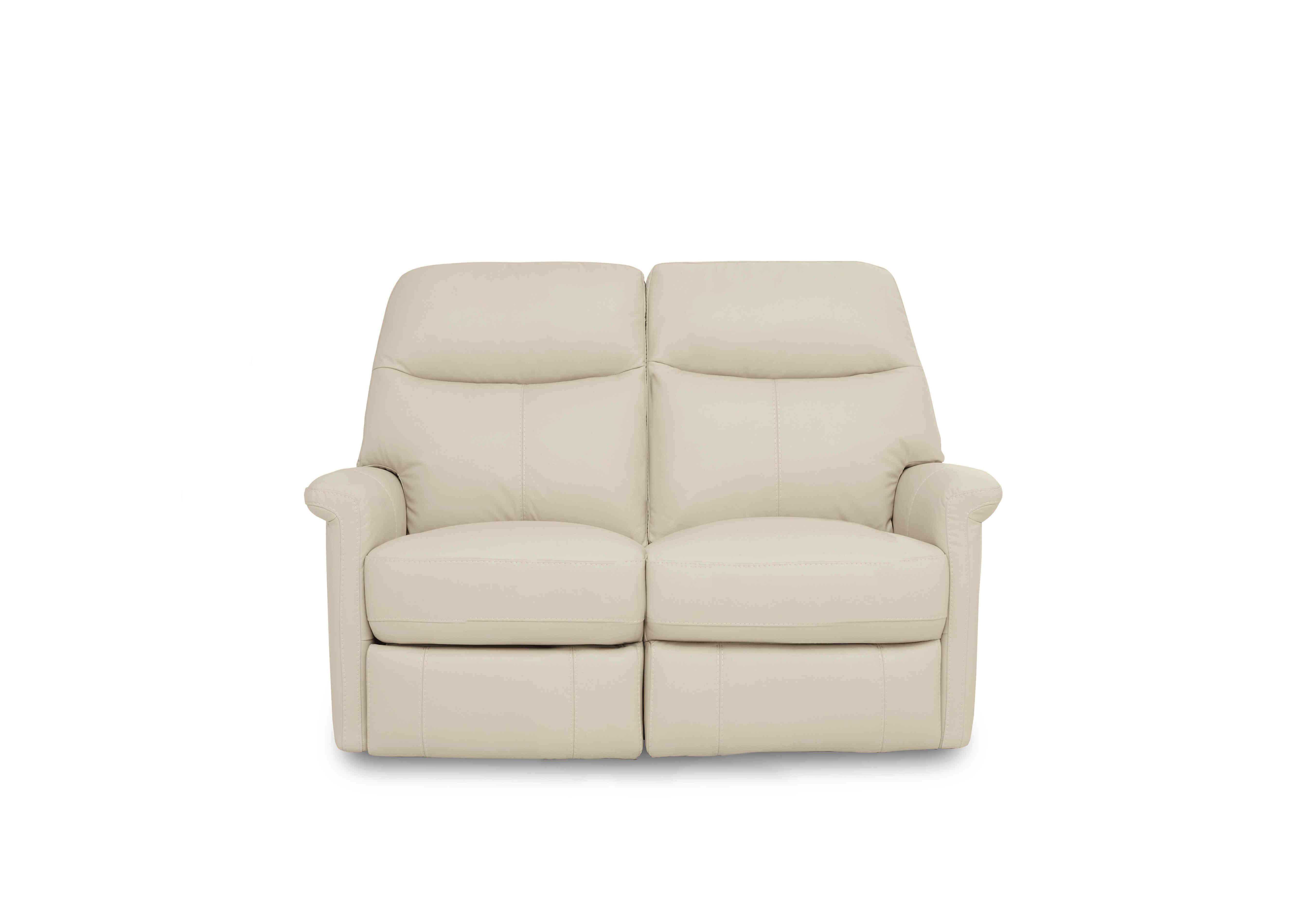 Compact Collection Lille 2 Seater Leather Sofa in Bv-862c Bisque on Furniture Village
