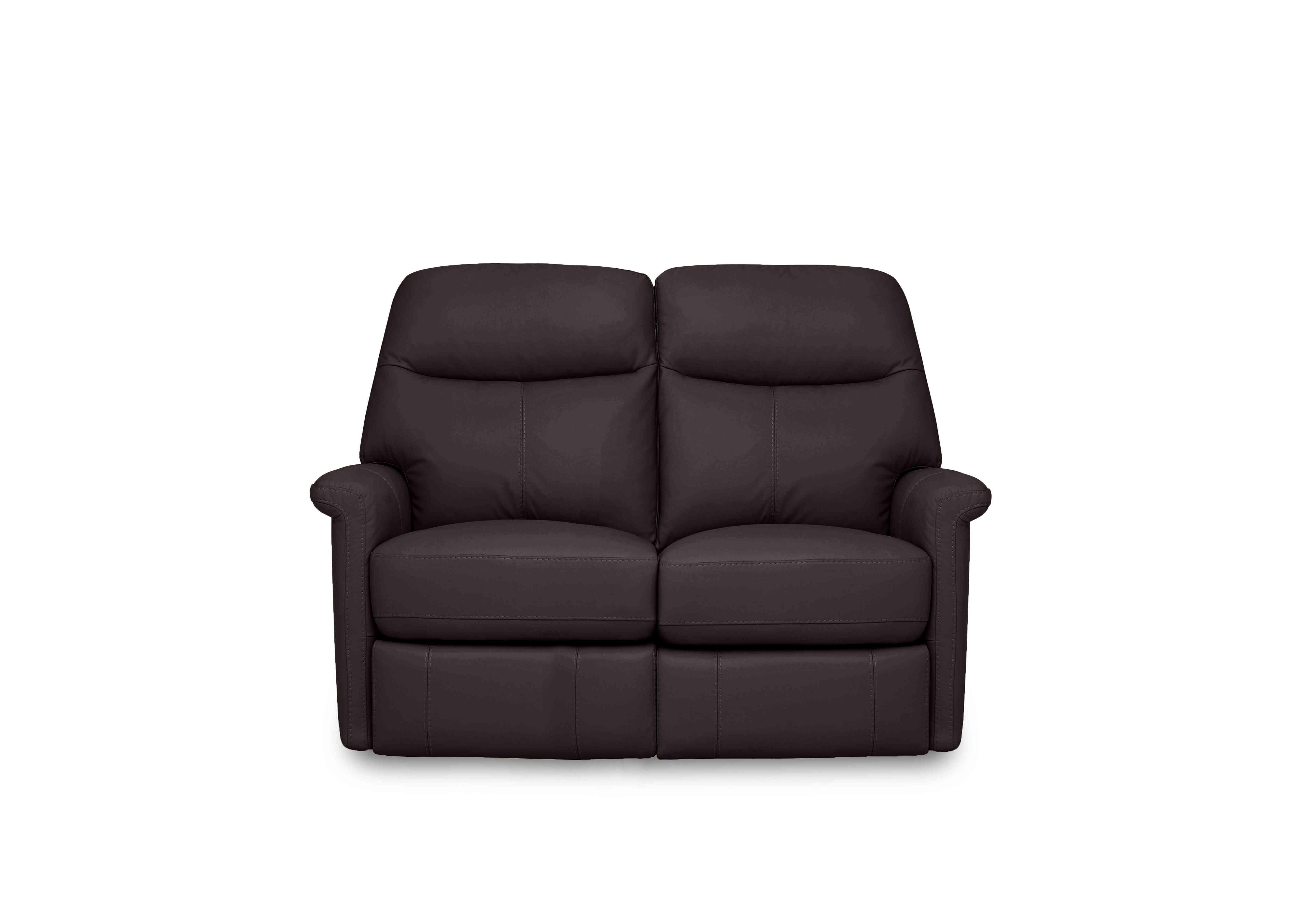 Compact Collection Lille 2 Seater Leather Sofa in Nc-037c Walnut on Furniture Village