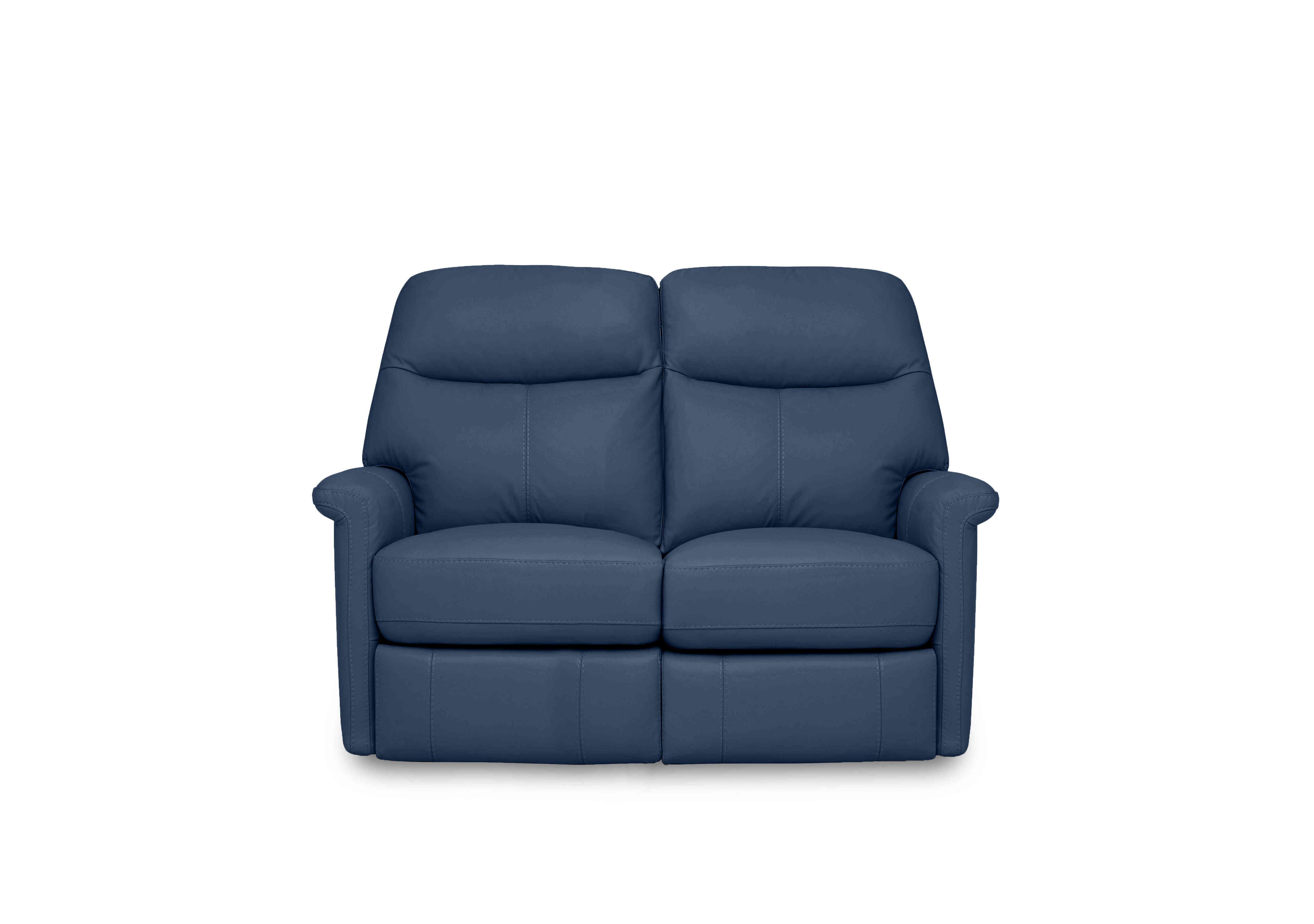 Compact Collection Lille 2 Seater Leather Sofa in Nc-284e Carribean Sea on Furniture Village