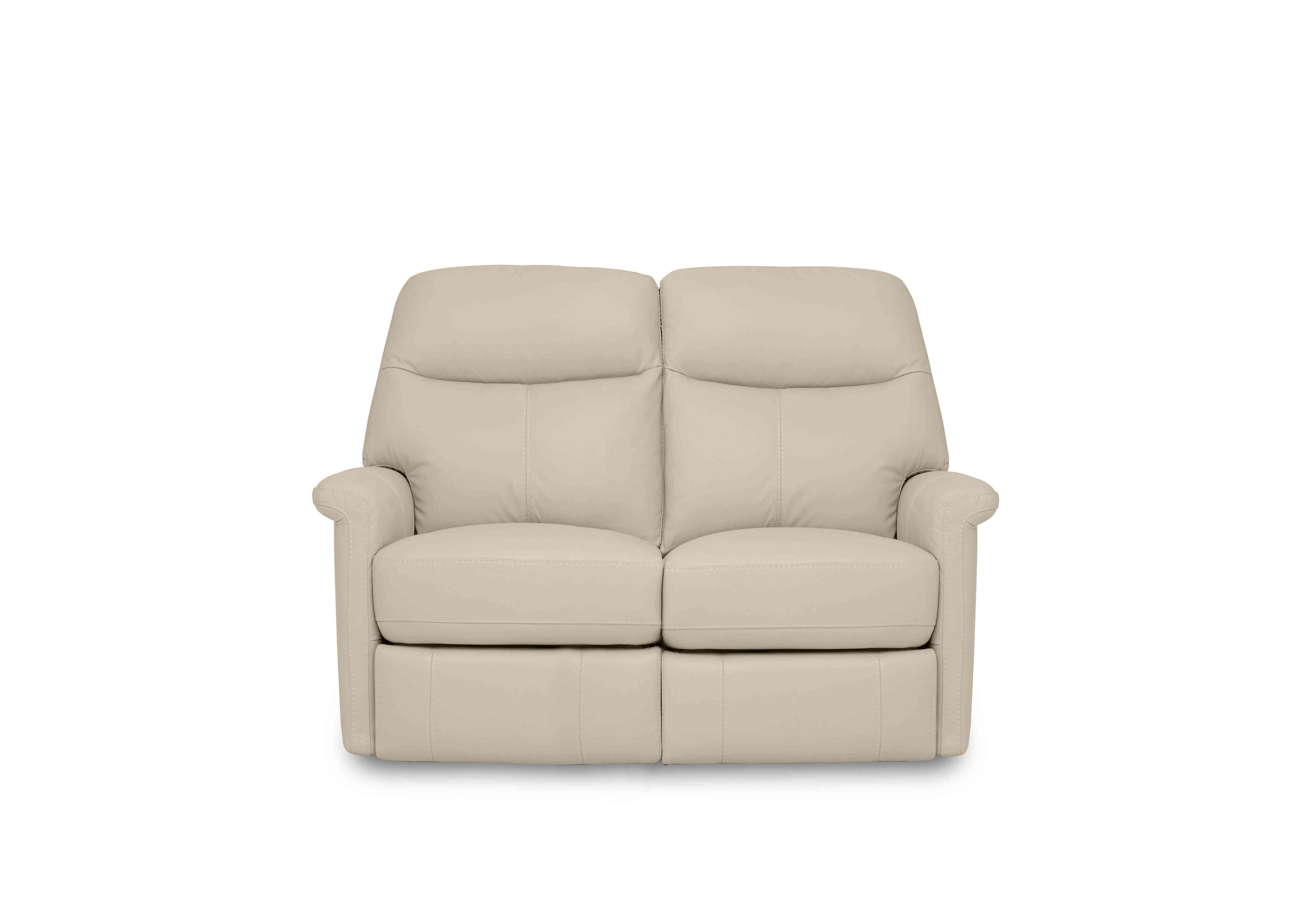 Compact Collection Lille 2 Seater Leather Sofa in Nc-862c Bisque on Furniture Village