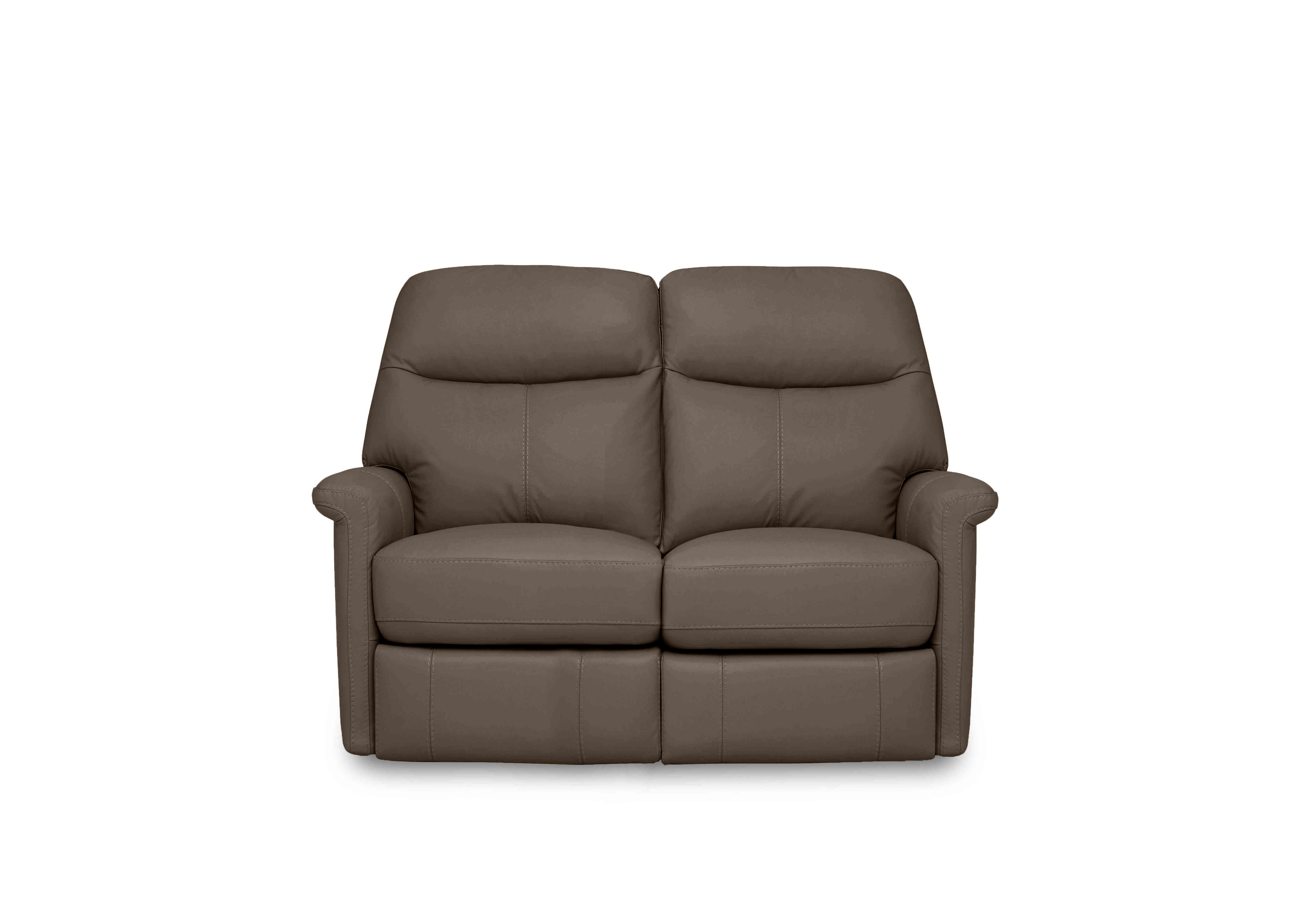 Compact Collection Lille 2 Seater Leather Sofa in Nw-586e Fawn on Furniture Village