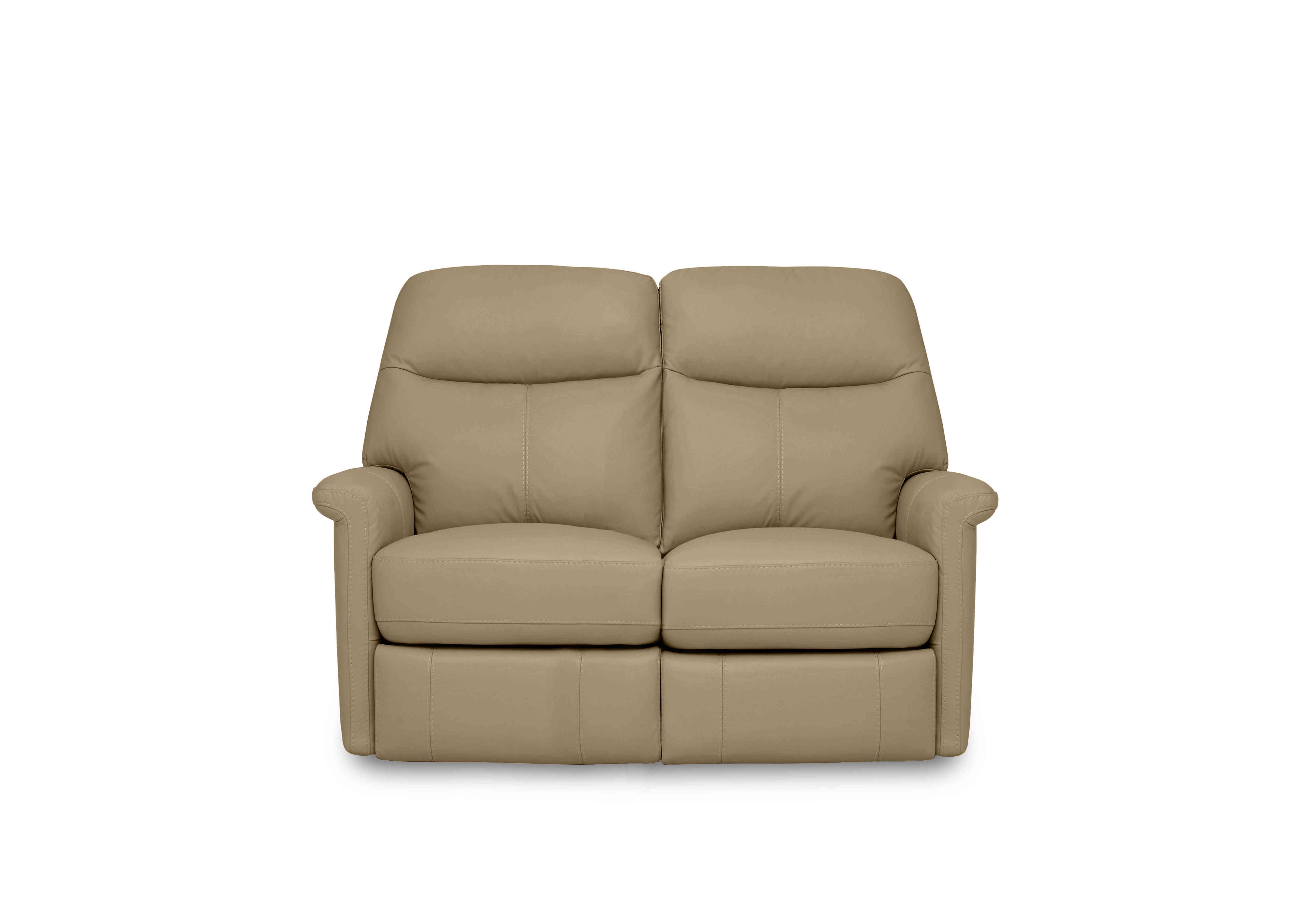 Compact Collection Lille 2 Seater Leather Sofa in Nw-8475 Nude on Furniture Village