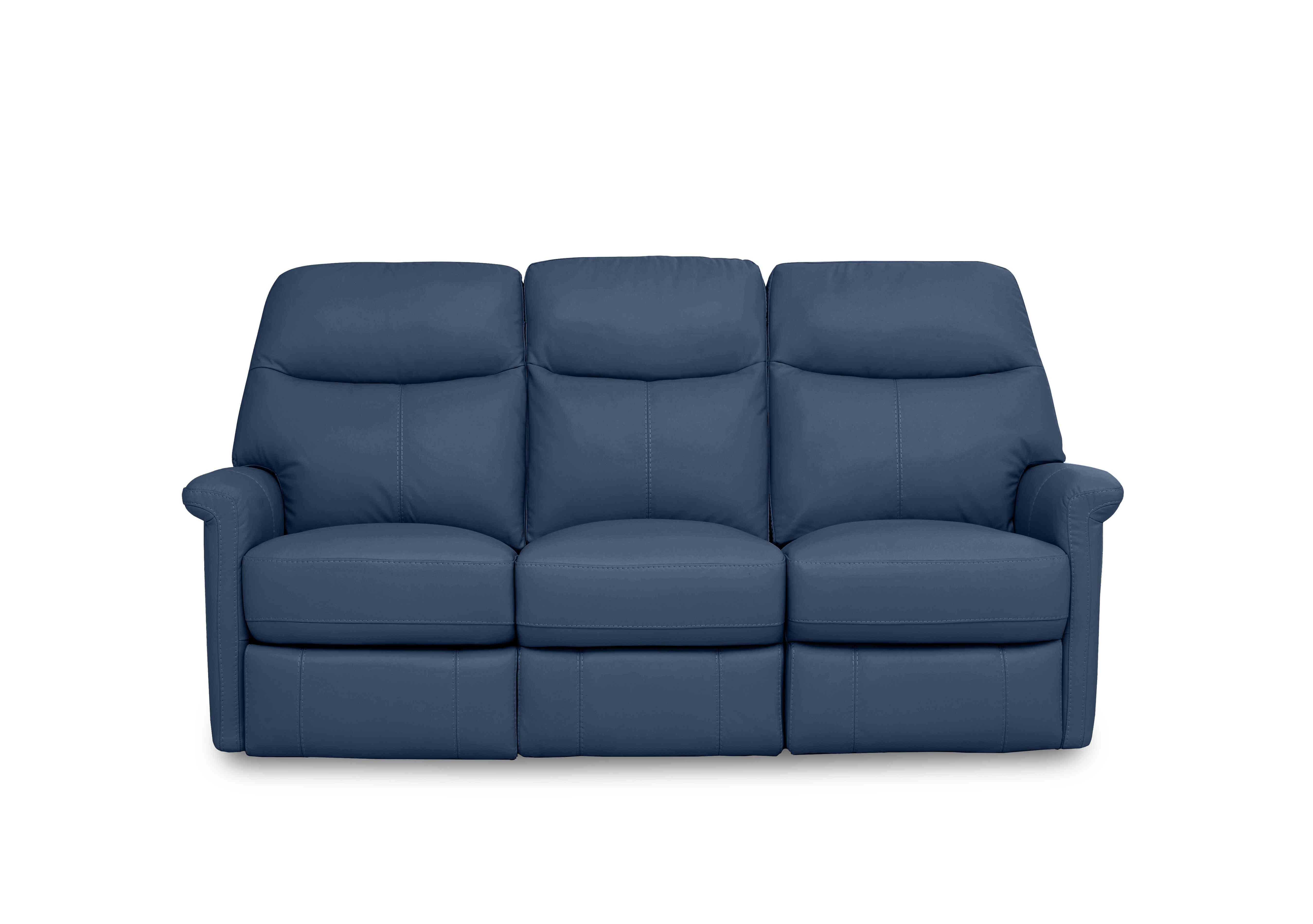 Compact Collection Lille 3 Seater Leather Sofa in Nc-284e Carribean Sea on Furniture Village
