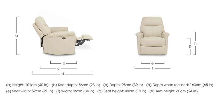 Compact Collection Lille Leather Chair in  on Furniture Village