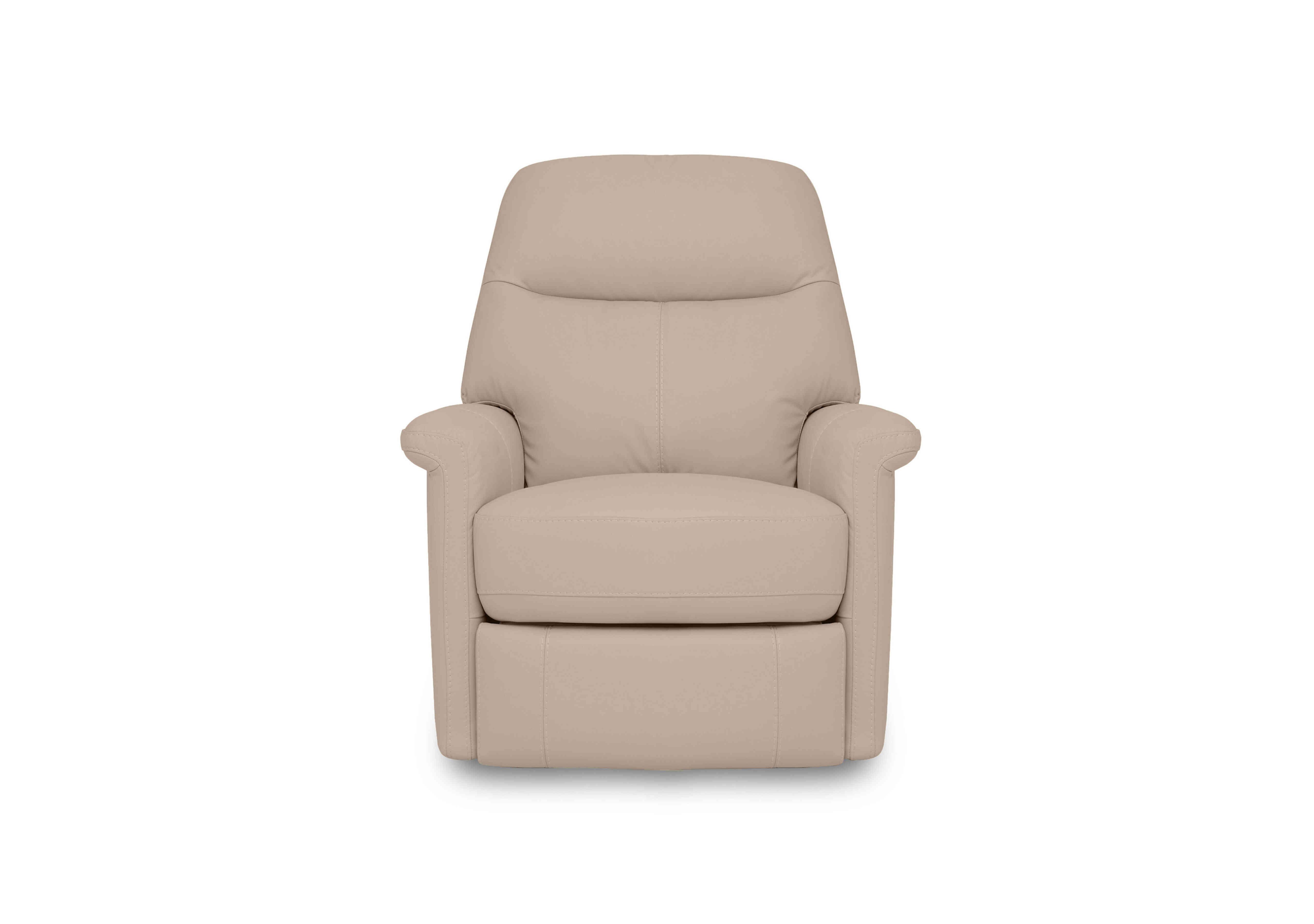 Compact Collection Lille Leather Chair in Bv-039c Pebble on Furniture Village