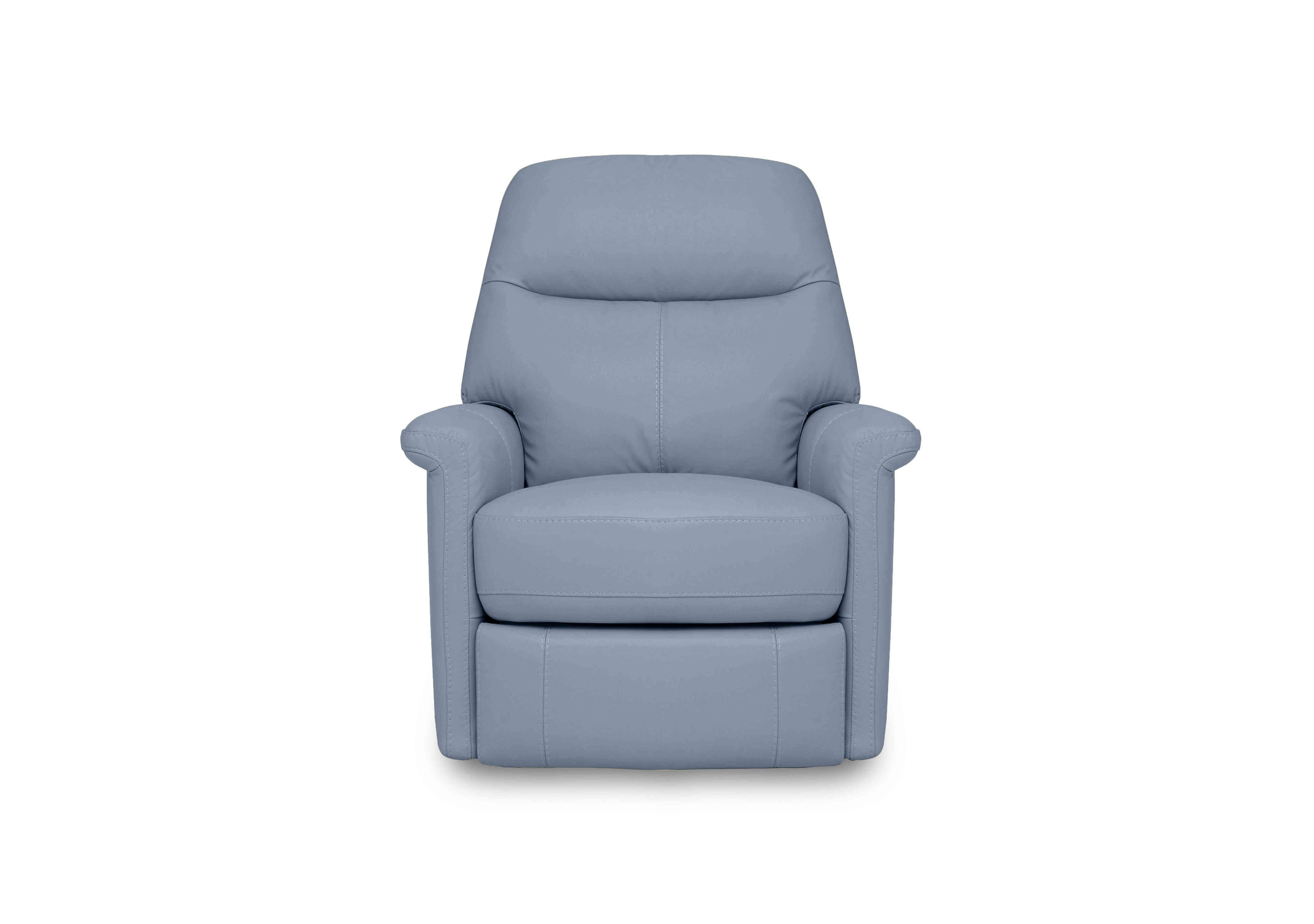 Compact Collection Lille Leather Chair in Nc-026e Pearl Blue on Furniture Village