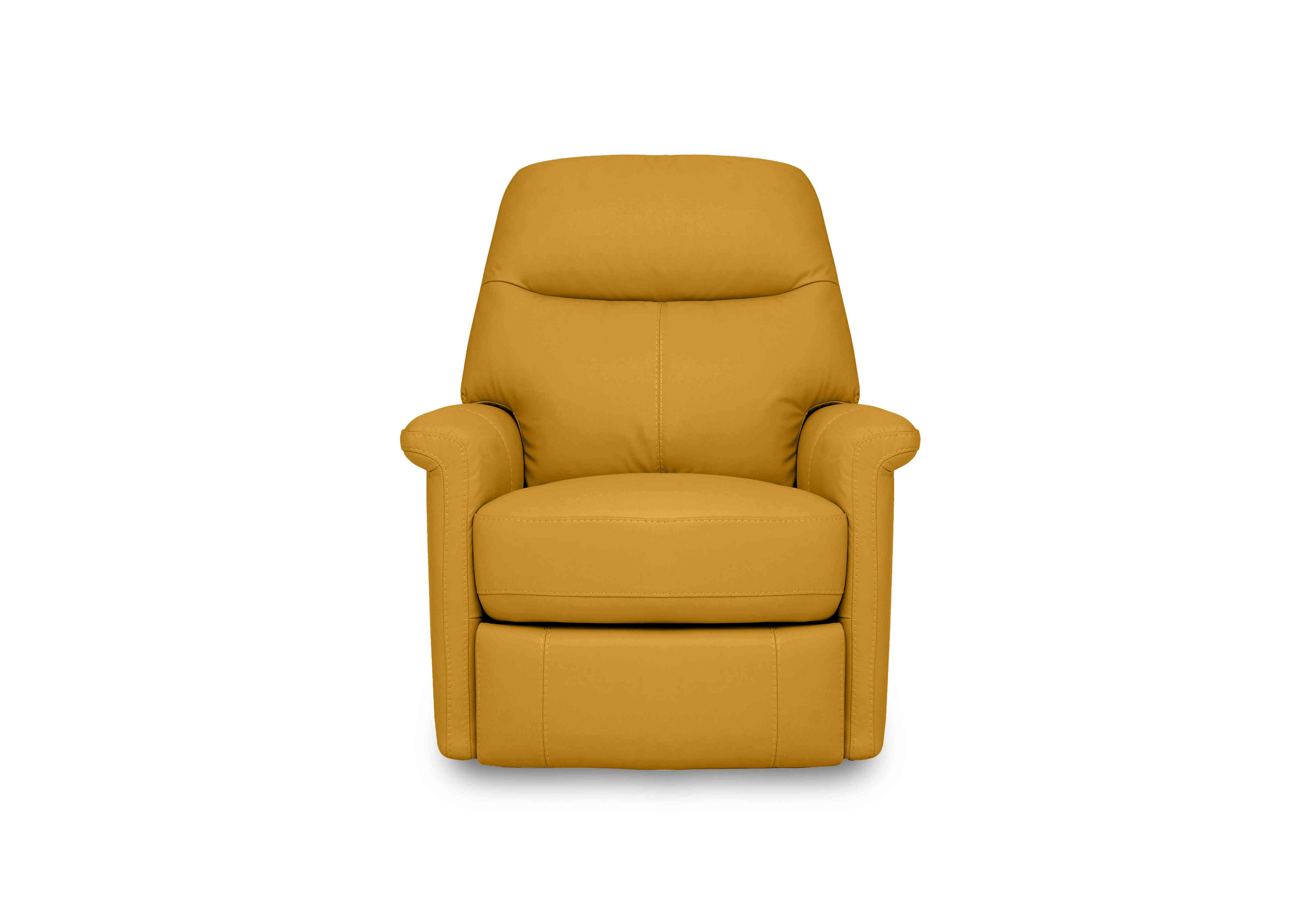 Compact Collection Lille Leather Chair in Nc-303e Sunflower on Furniture Village