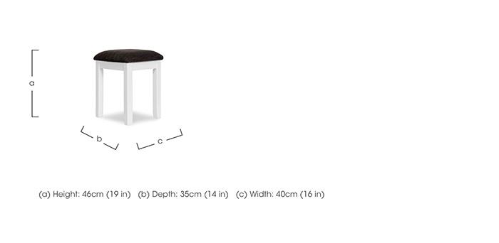 Grace Dressing Table Stool in  on Furniture Village
