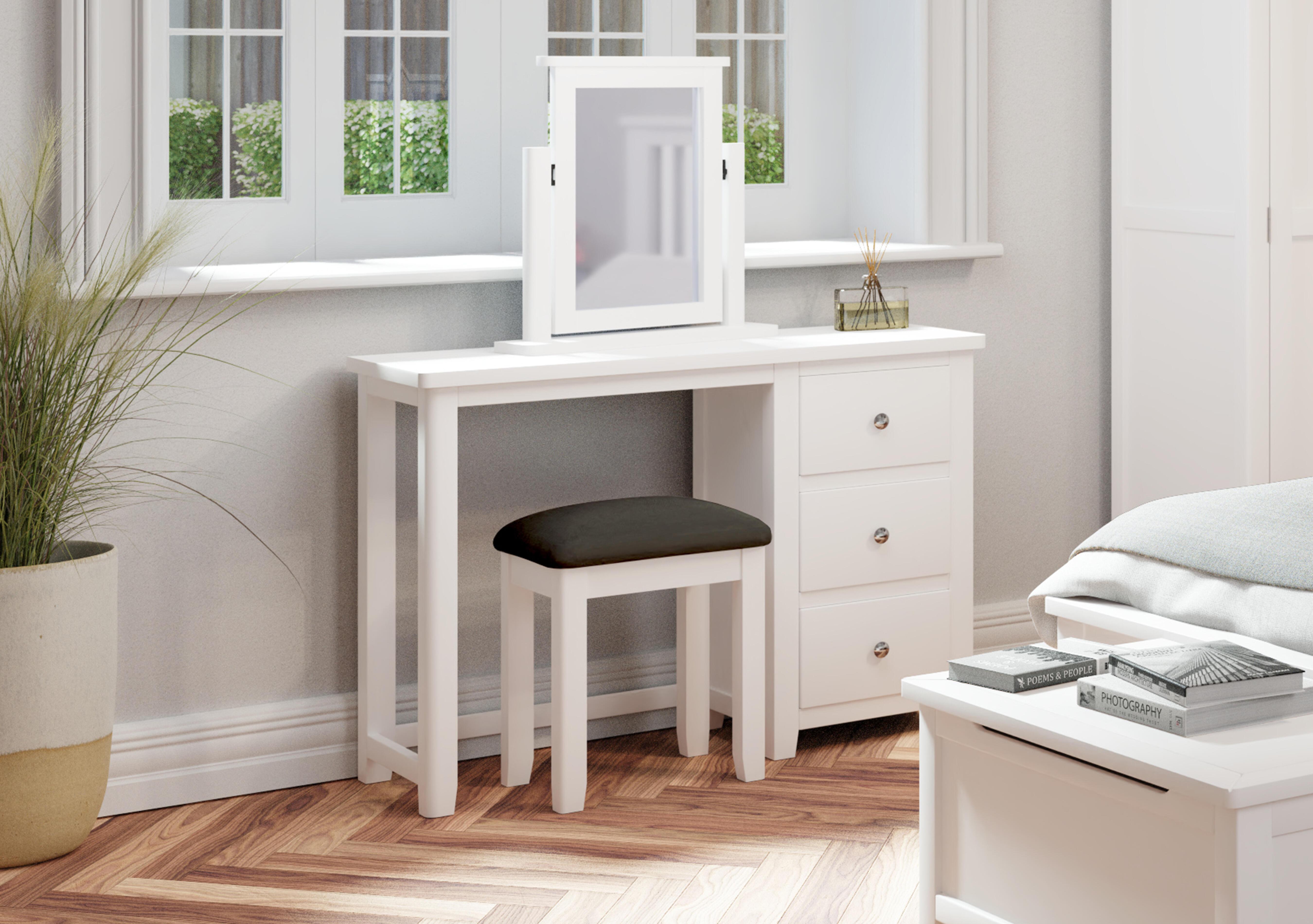 Grace Dressing Table with Stool and Mirror in  on Furniture Village