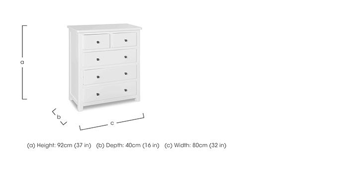 Grace 2+3 Drawer Chest in  on Furniture Village