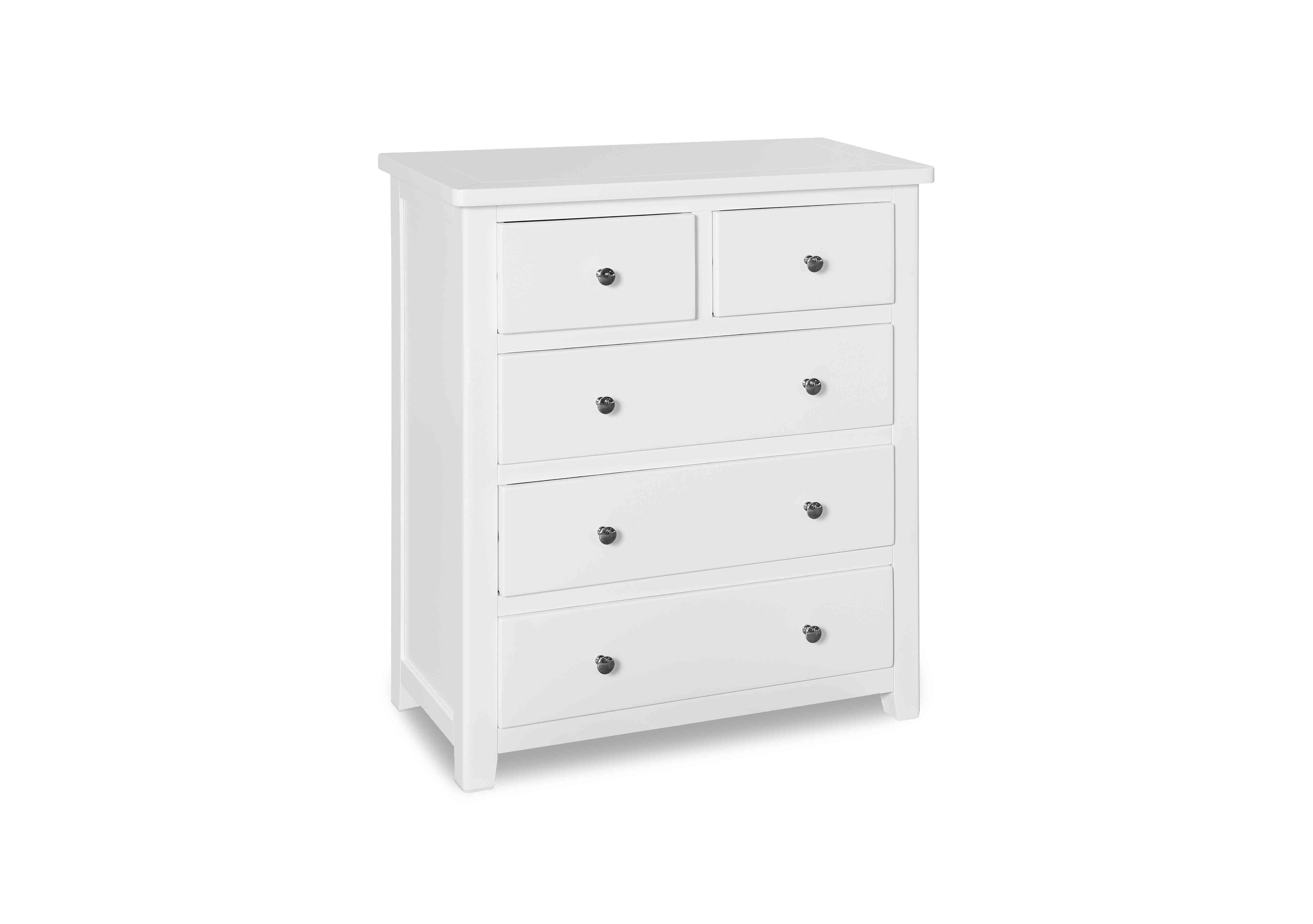 Grace 2+3 Drawer Chest in White on Furniture Village