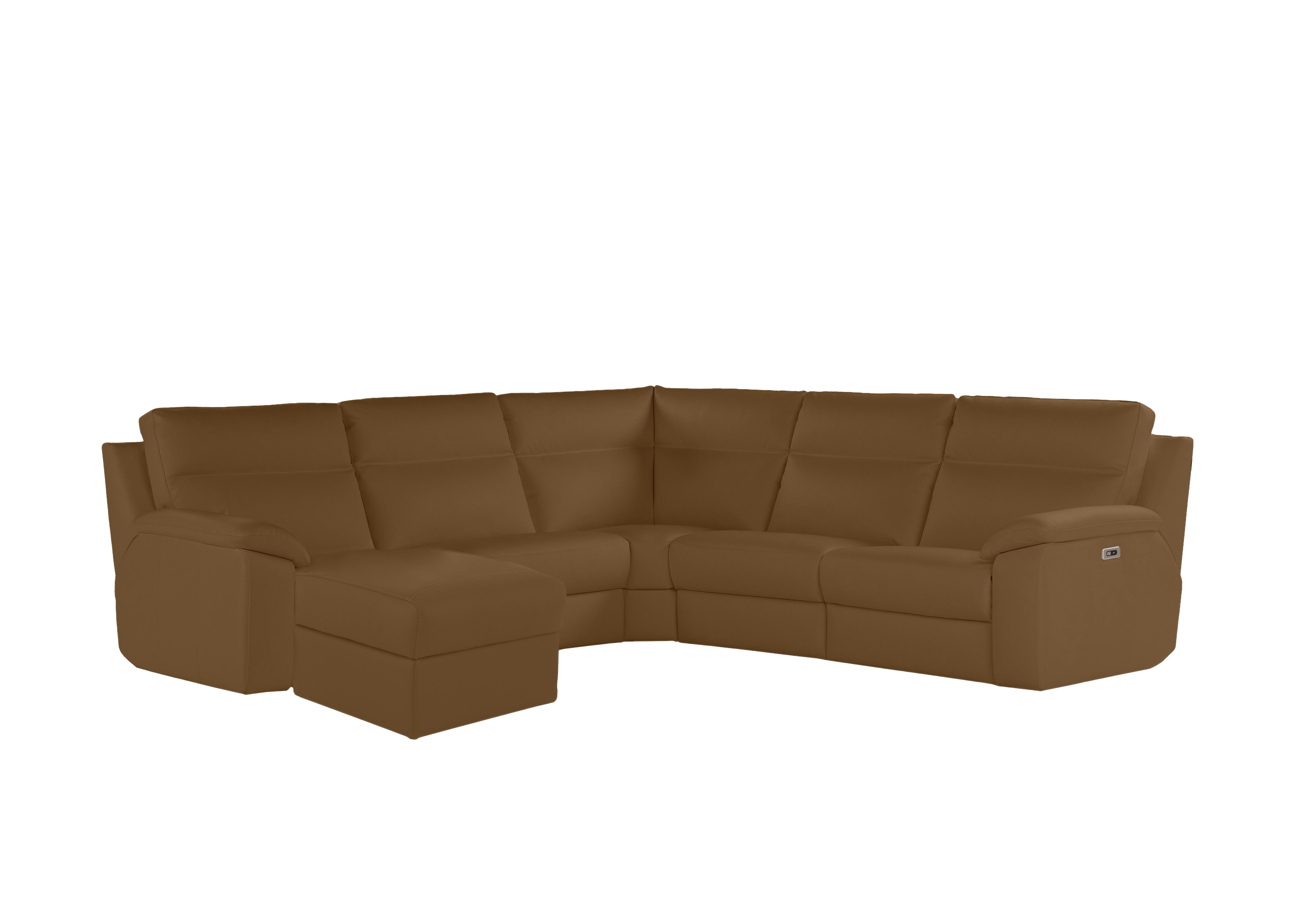 Pepino Large Leather Corner Sofa with Chaise End in 2151 Botero Cuoio on Furniture Village