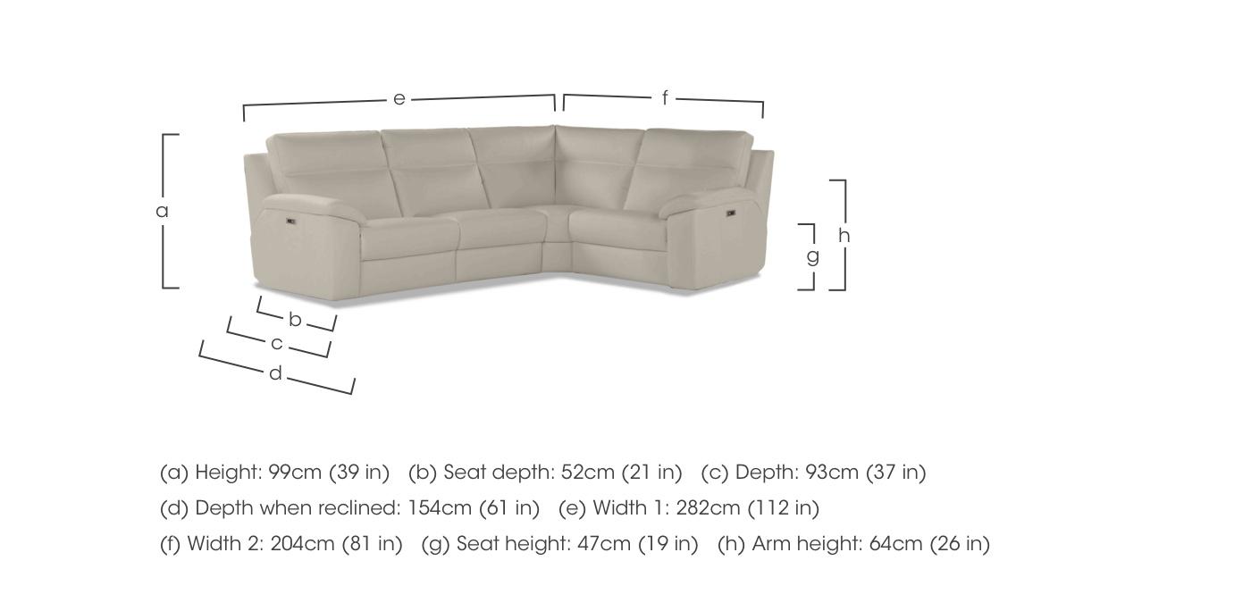 Pepino Small Leather Corner Sofa in  on Furniture Village