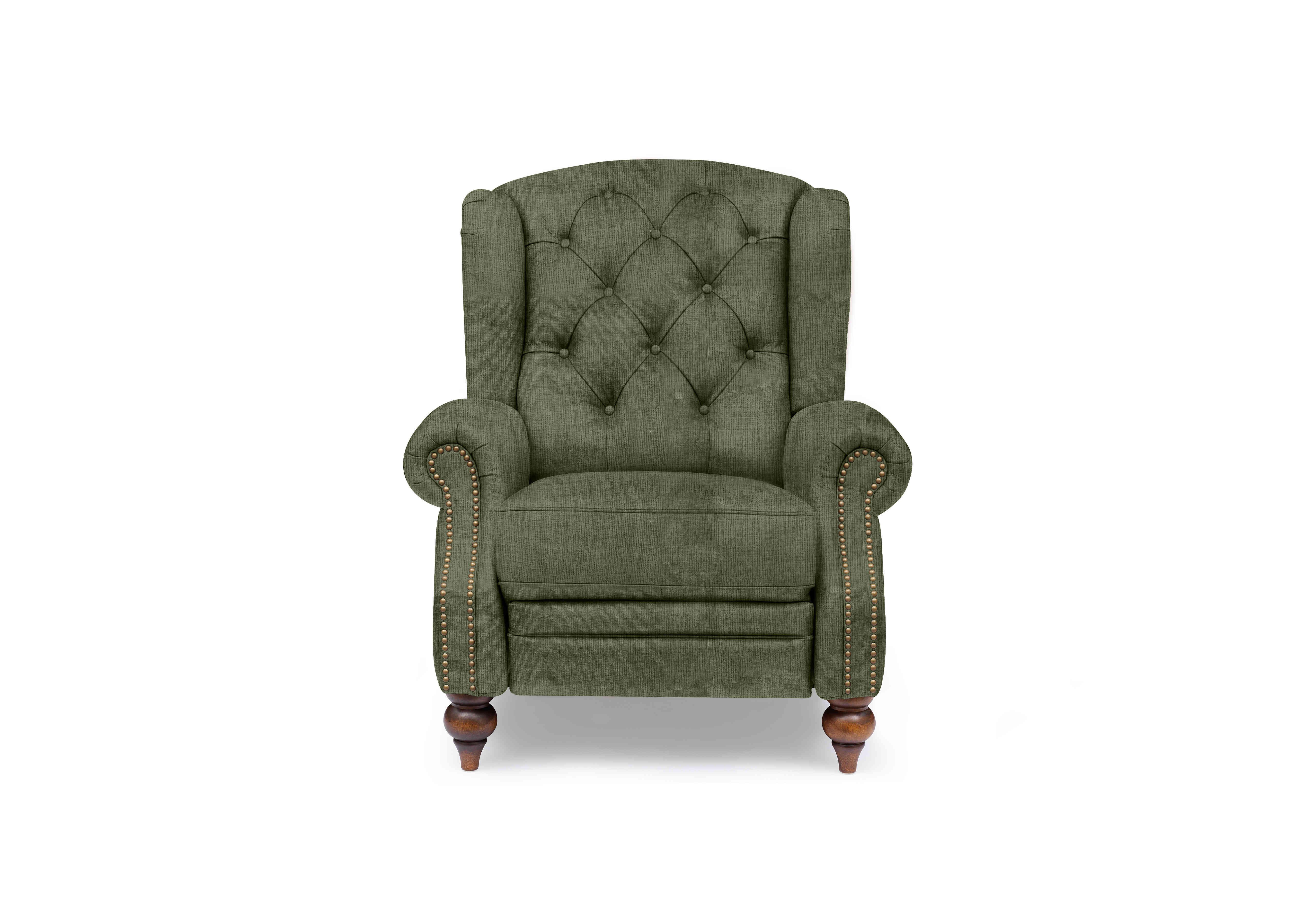 Shackleton Fabric Wing Chair in X3-A616 Hunter Green on Furniture Village
