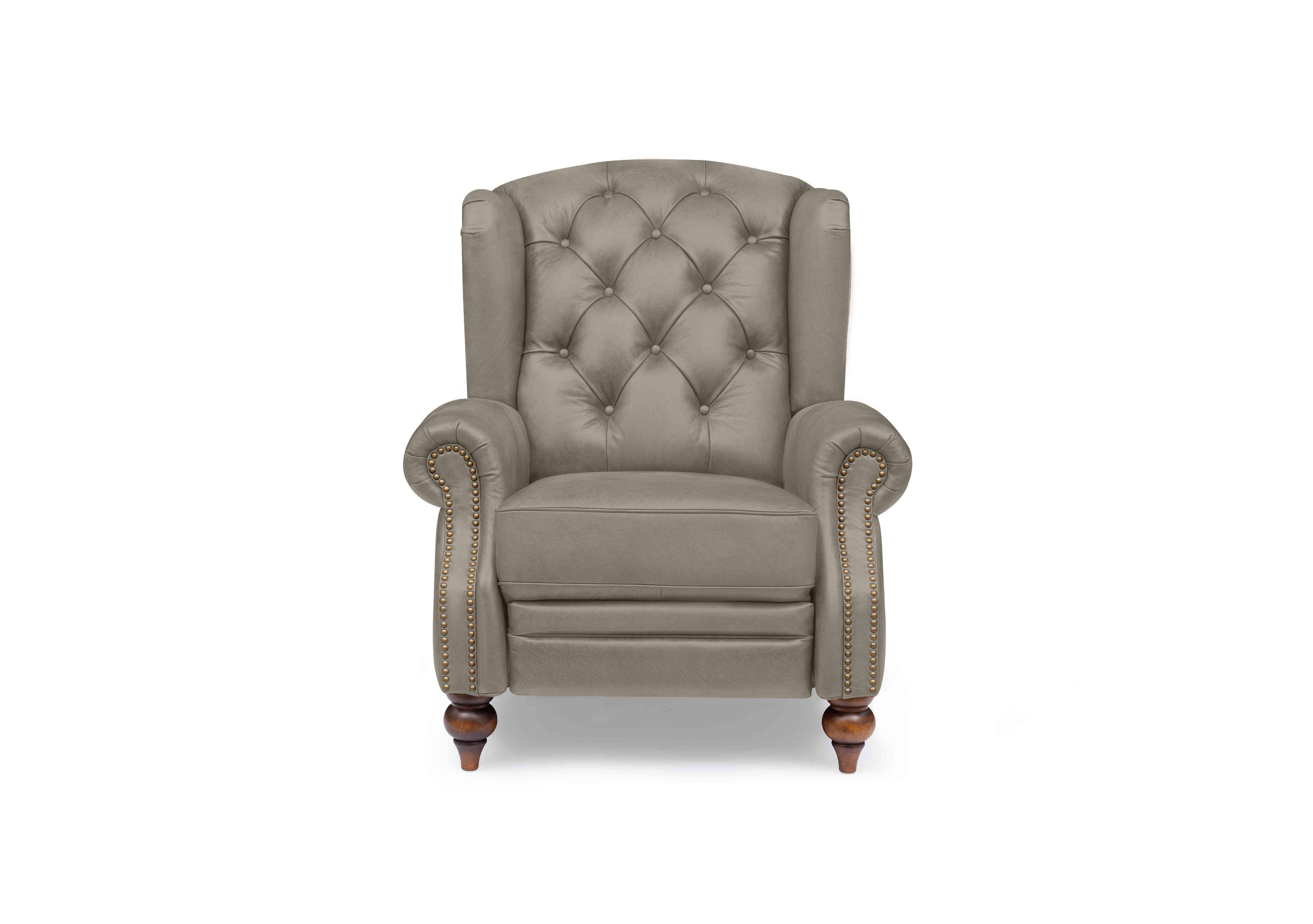 Shackleton Leather Wing Chair in X3-2083ls Urbane Gry on Furniture Village