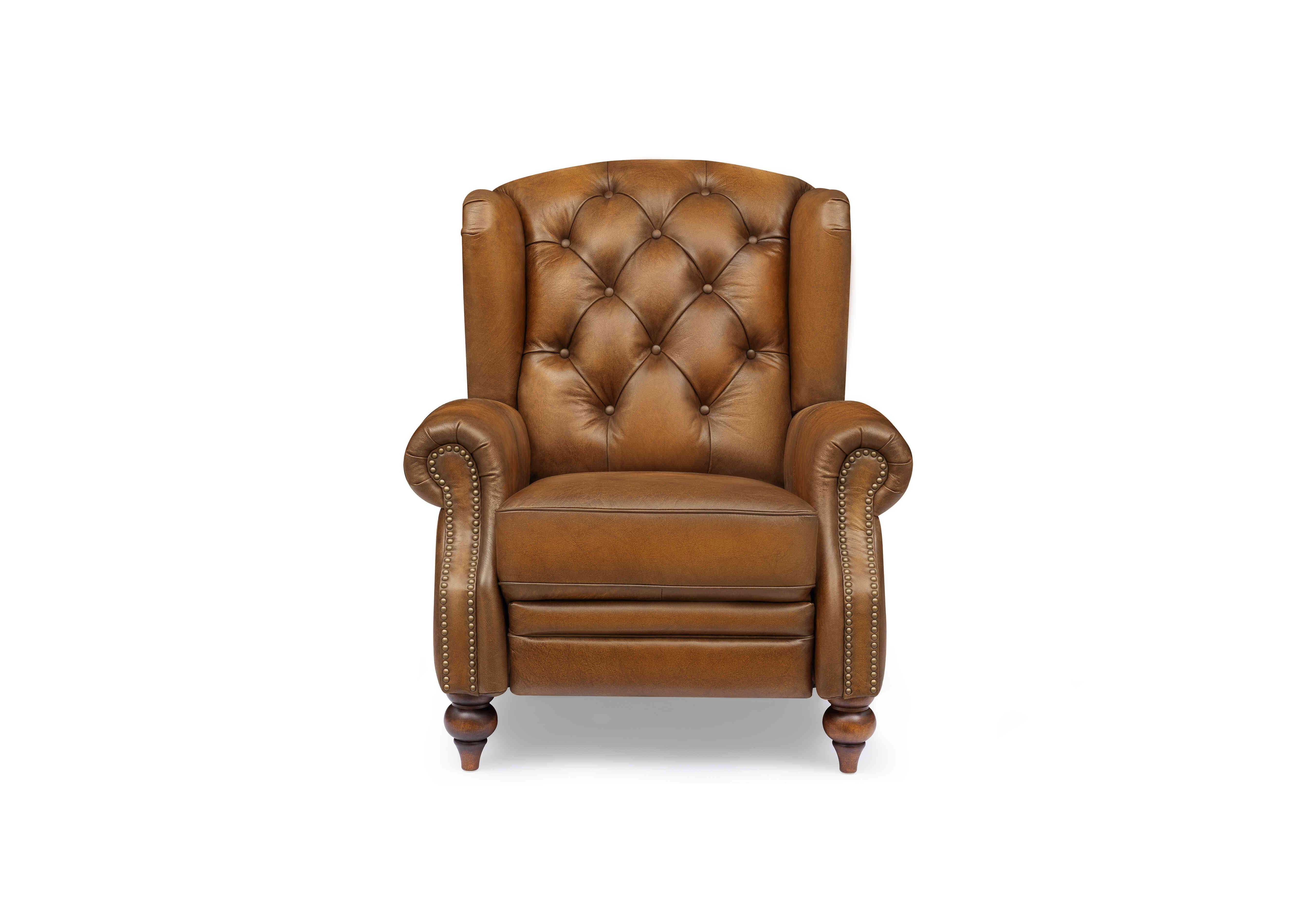 Shackleton Leather Wing Chair in X3y1-1957ls Inca on Furniture Village