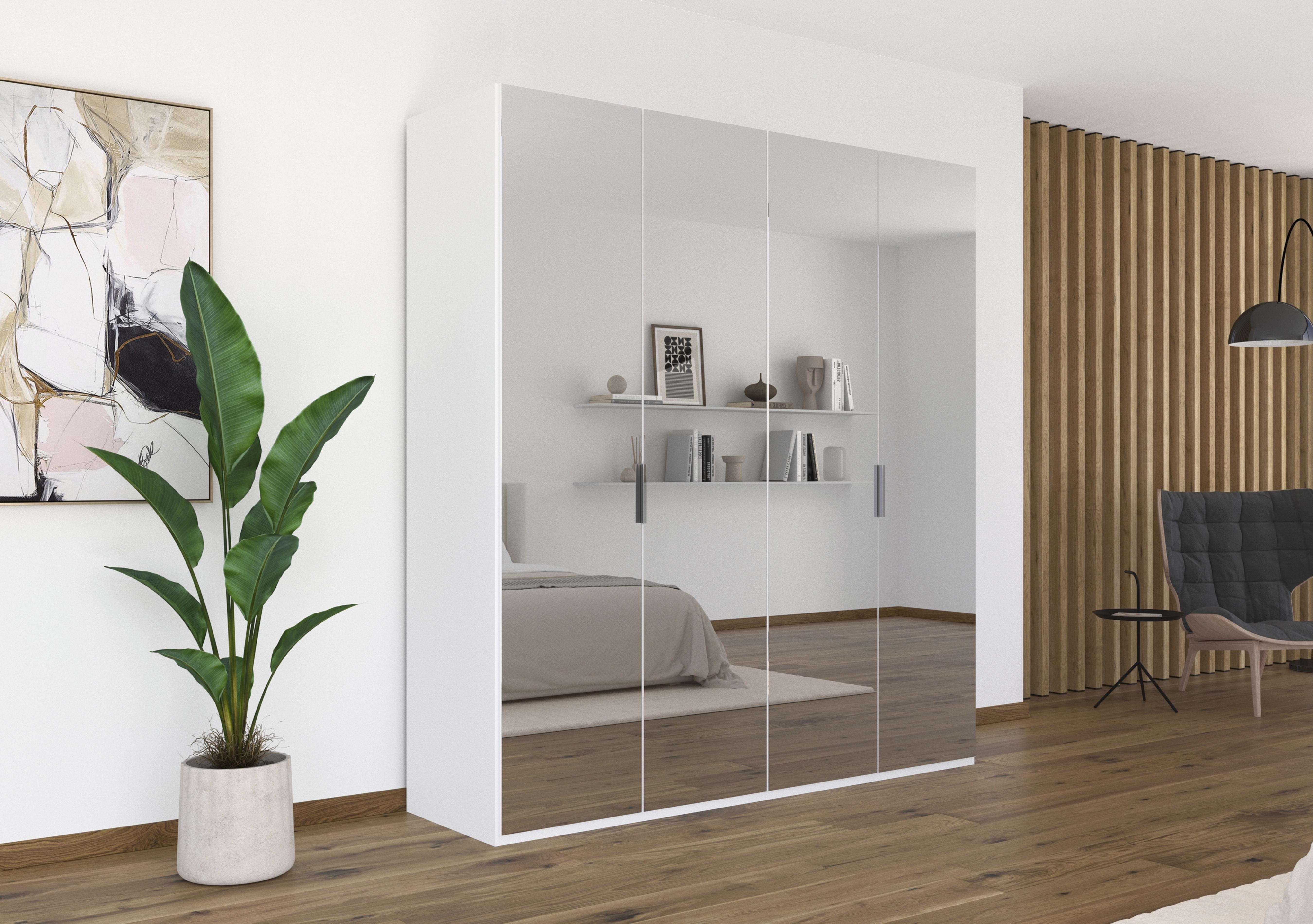 Formes 4 Door Bifold Wardrobe with Mirror Doors in  on Furniture Village