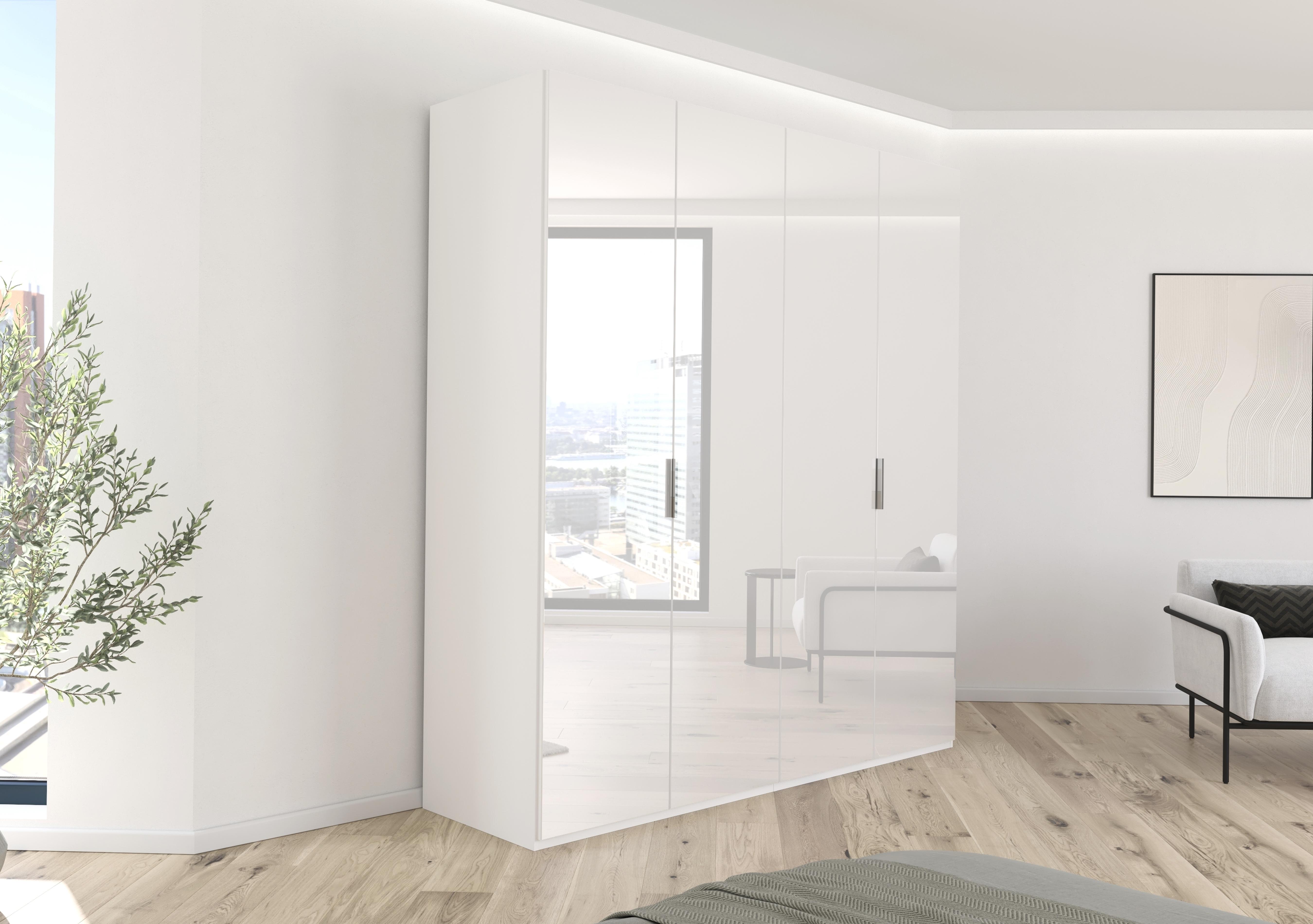 Formes 4 Door Bifold Wardrobe with Glass Doors in  on Furniture Village