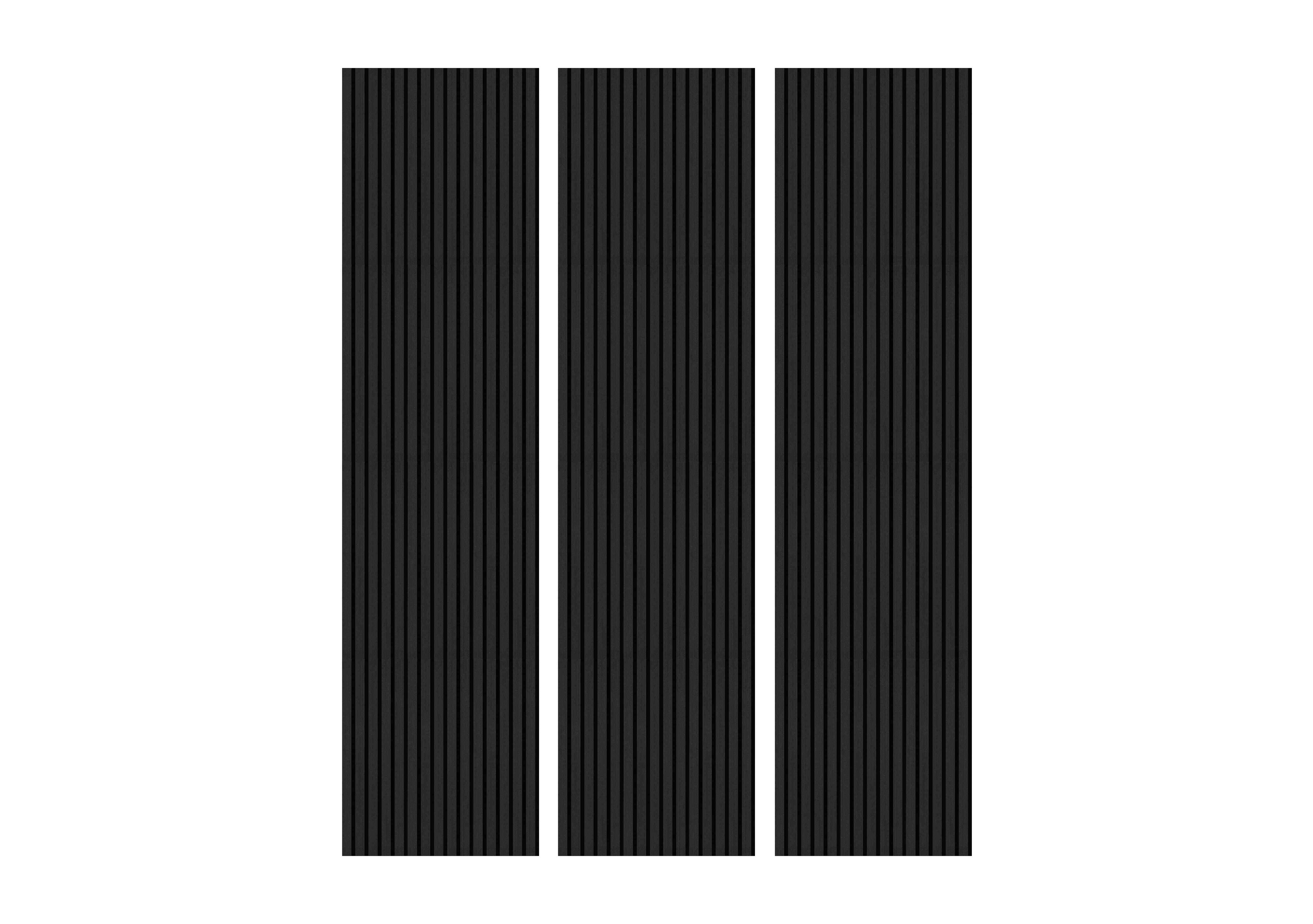 Set of 3 Acoustic Wall Panels in Dark Grey on Furniture Village