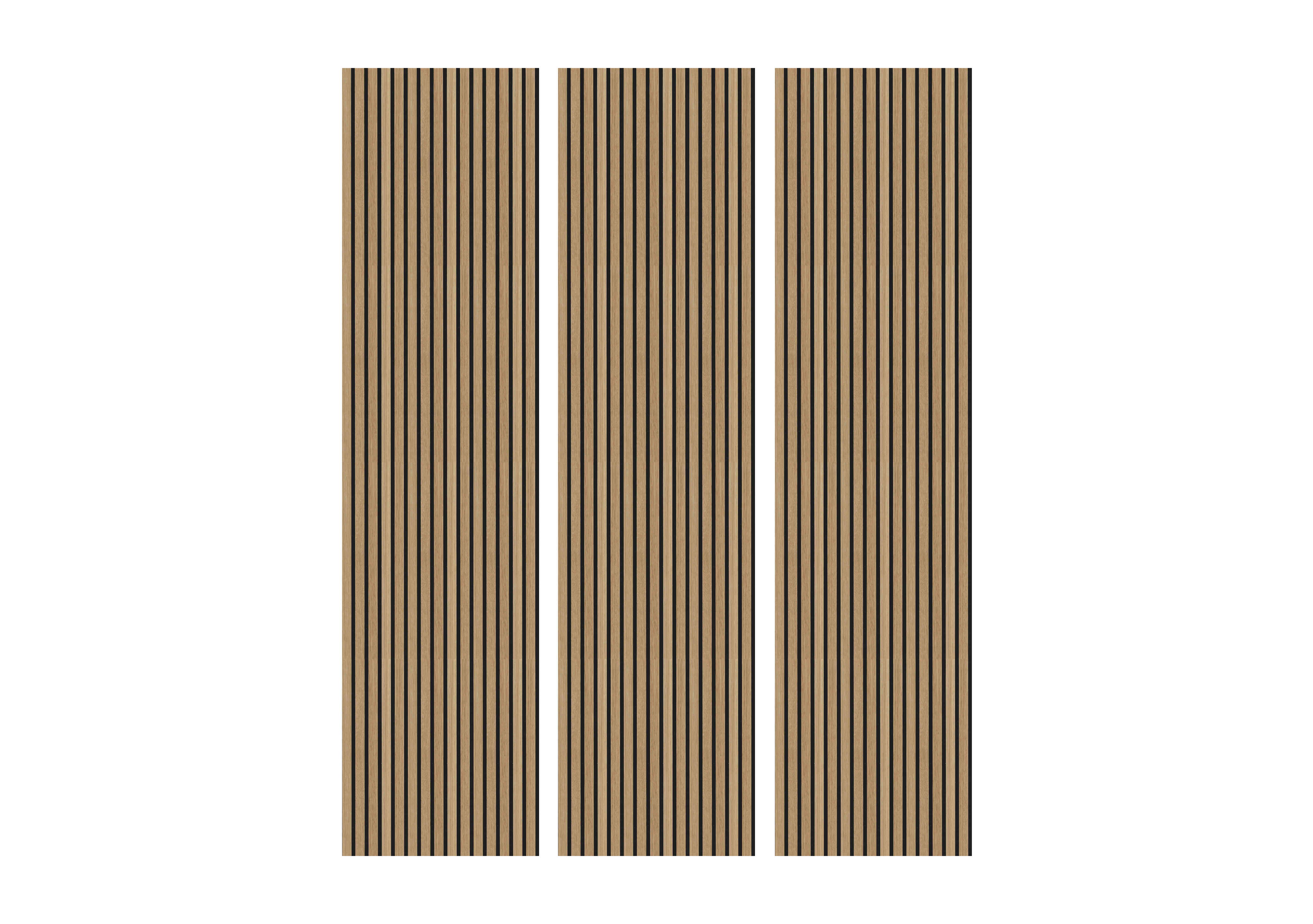 Set of 3 Acoustic Wall Panels in Natural Oak on Furniture Village