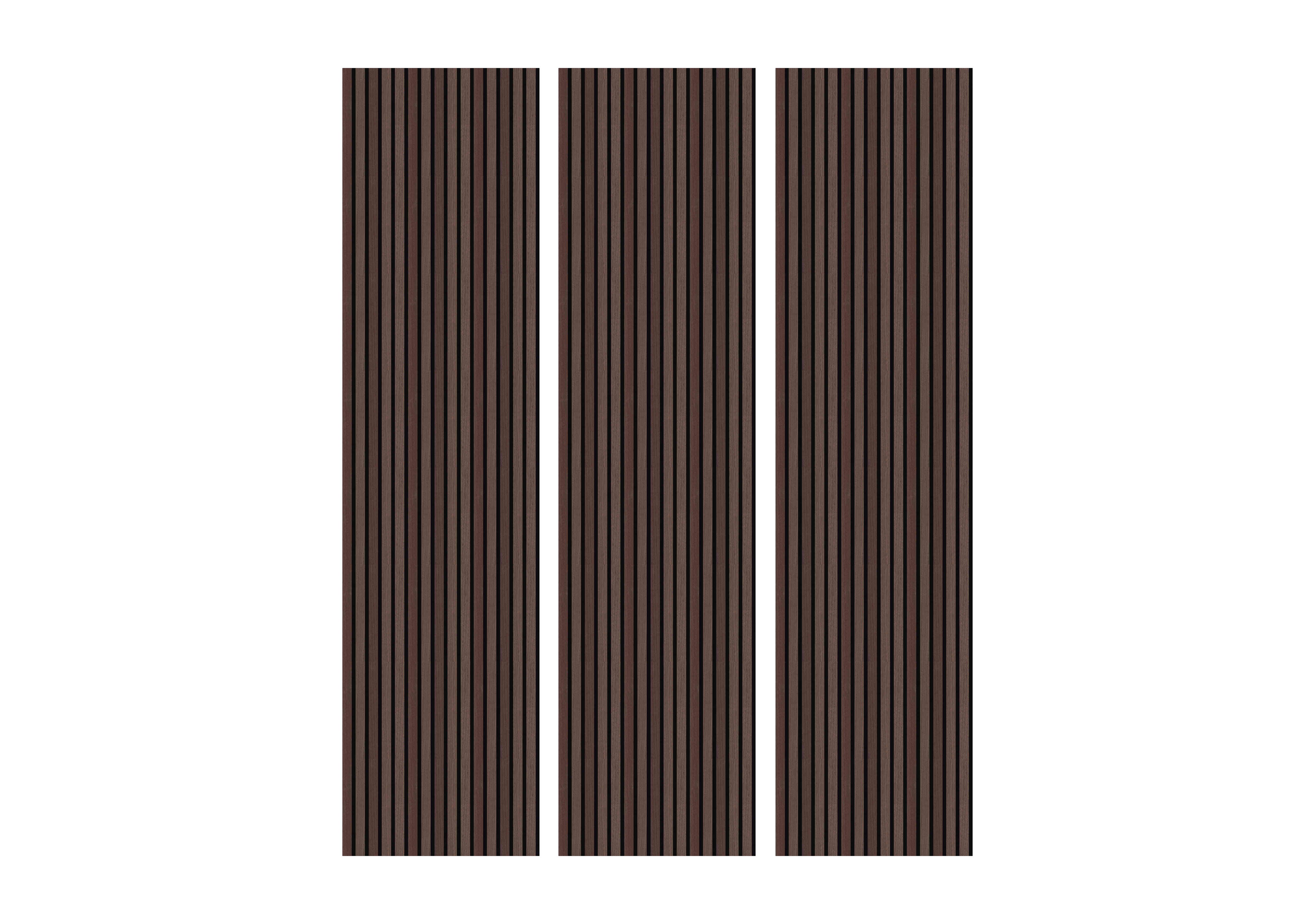 Set of 3 Acoustic Wall Panels in Walnut on Furniture Village