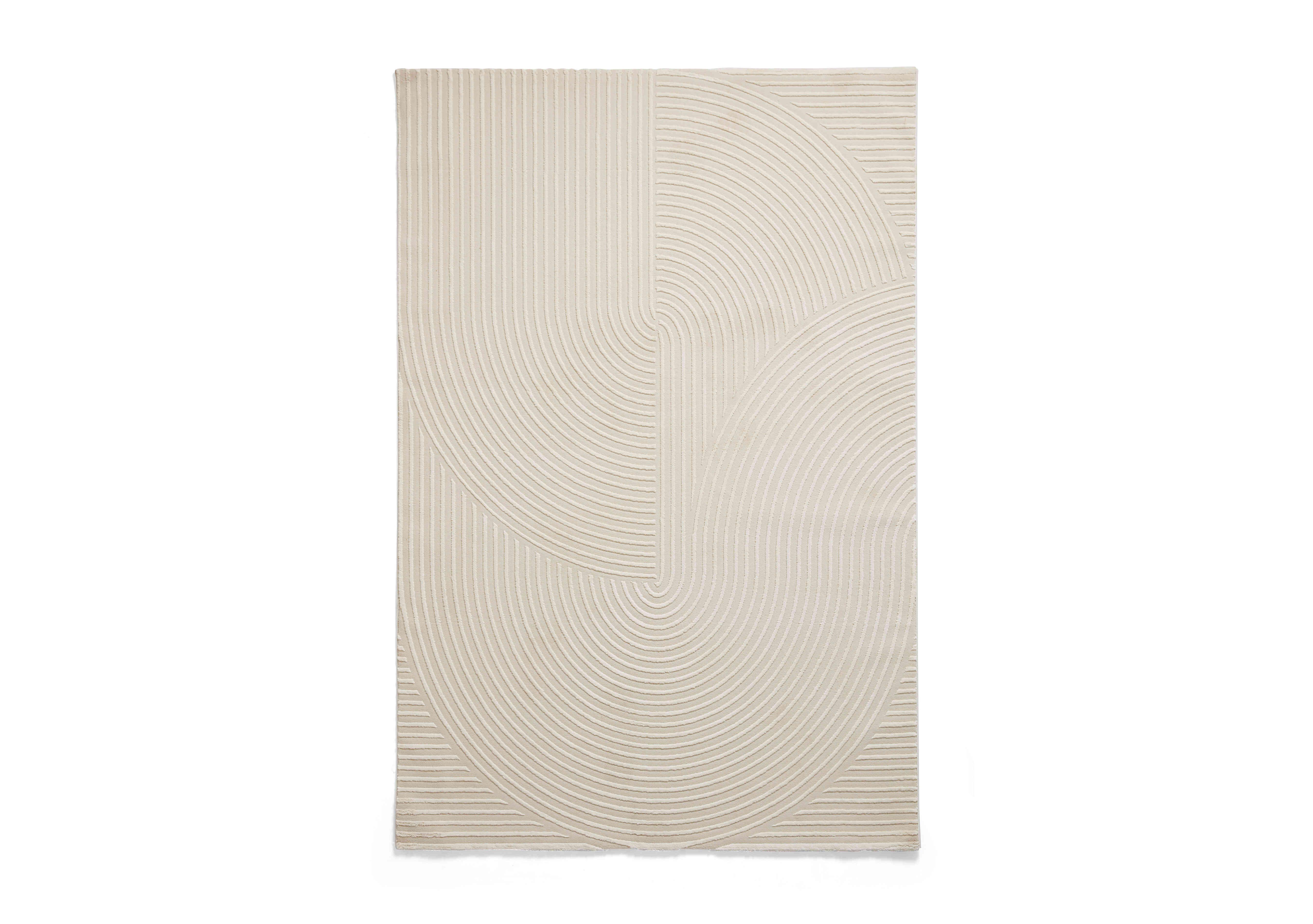 Leni Washable Rug in Cream on Furniture Village