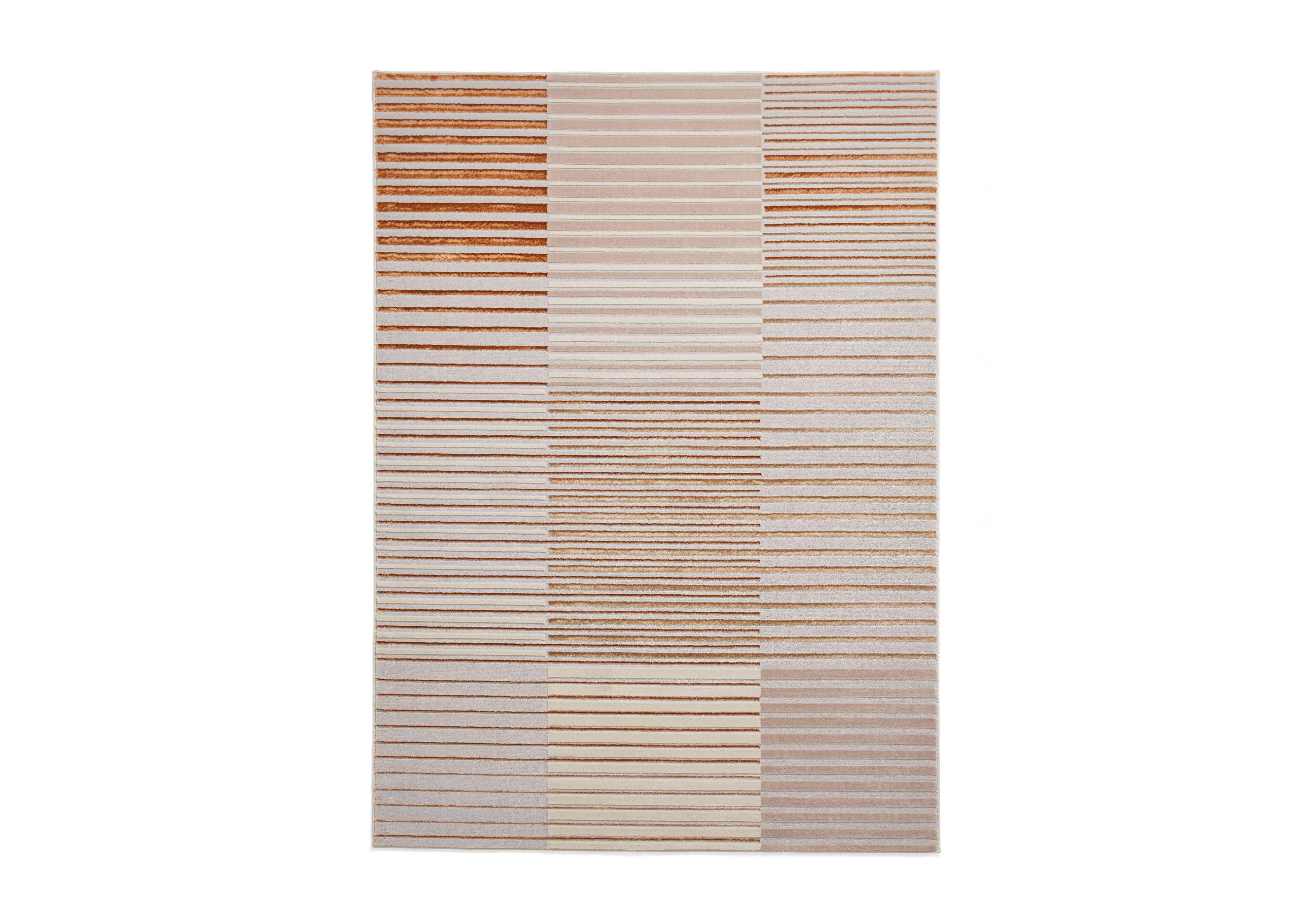 Linea Rug in Bronze/Grey on Furniture Village