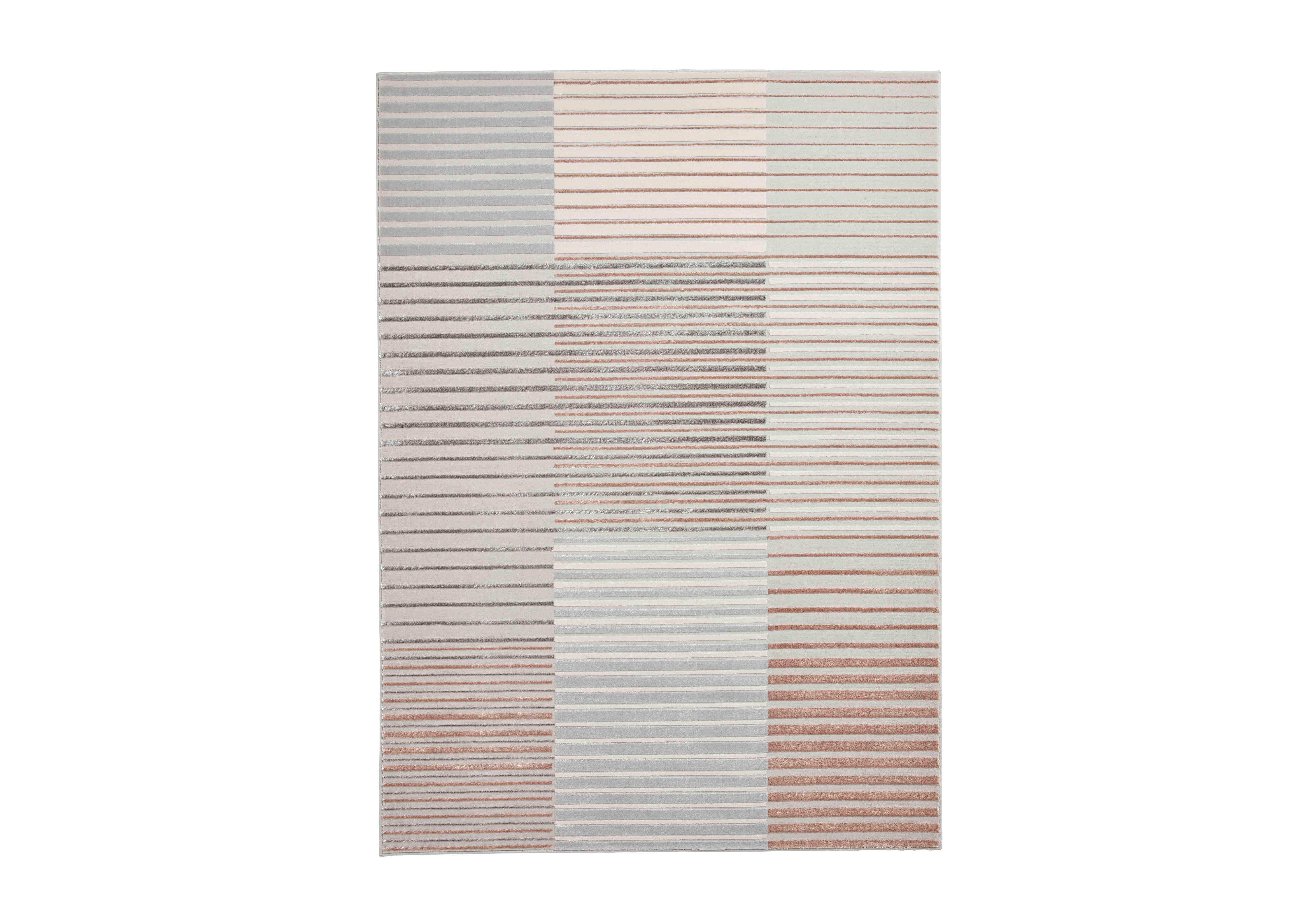 Linea Rug in Grey Rose on Furniture Village