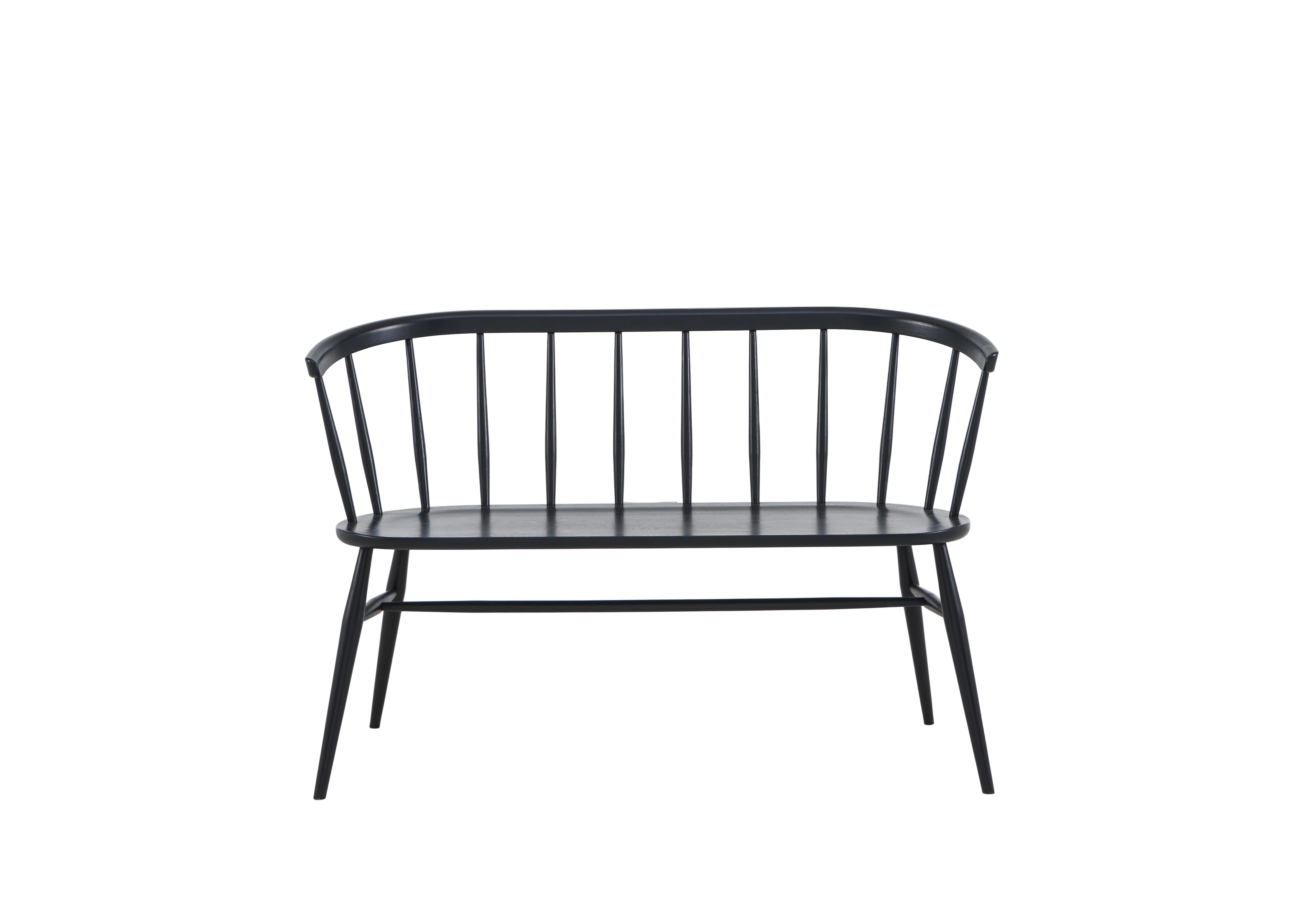 Heritage Loveseat in Black on Furniture Village