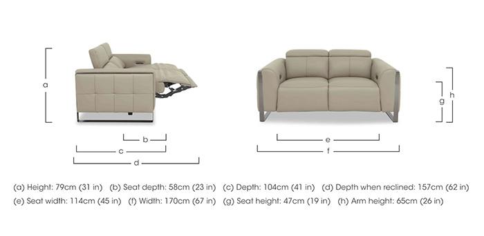 Gisella Leather 2 Seater Sofa in  on Furniture Village