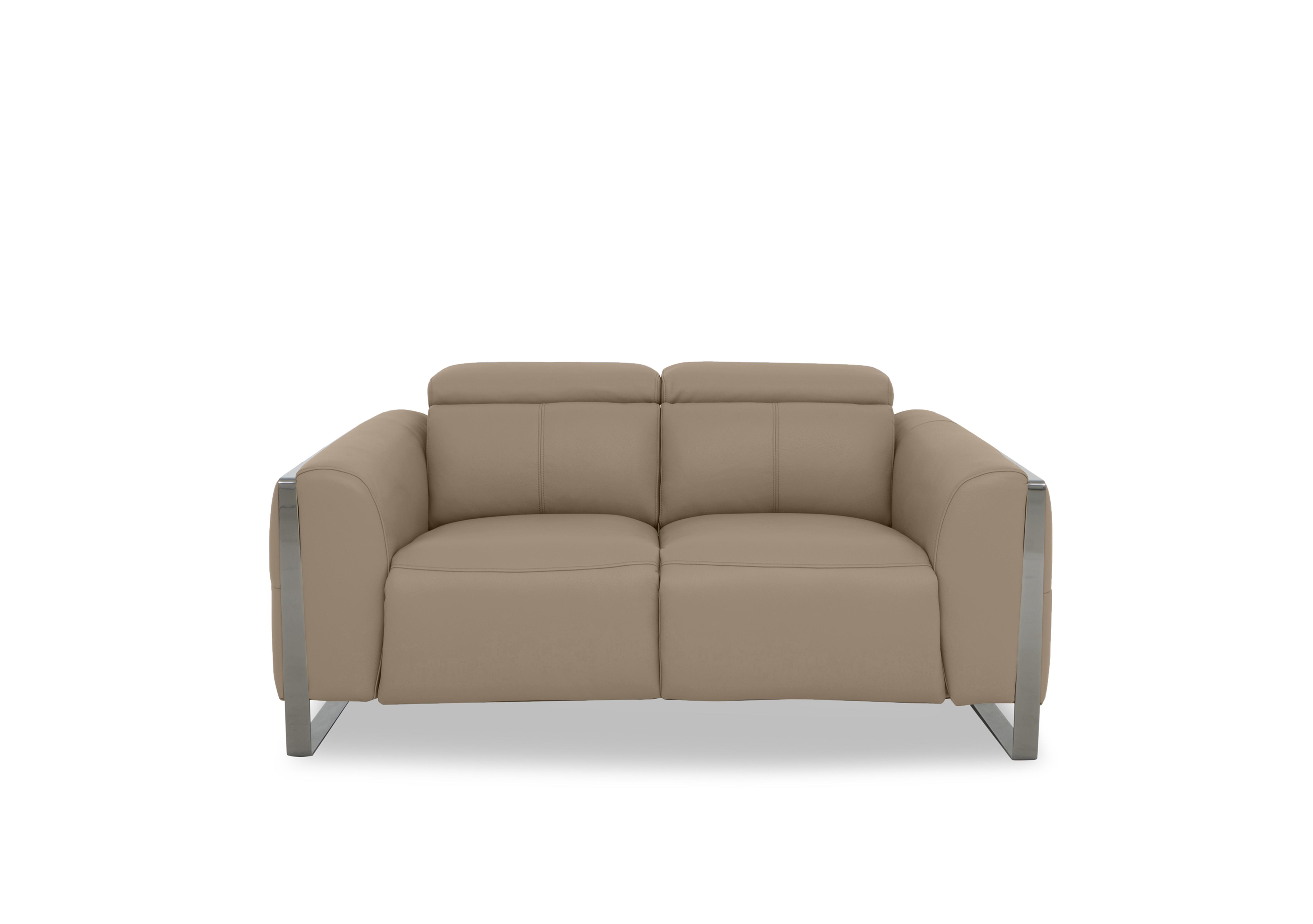Gisella Leather 2 Seater Sofa in Cat-60/06 Barley on Furniture Village