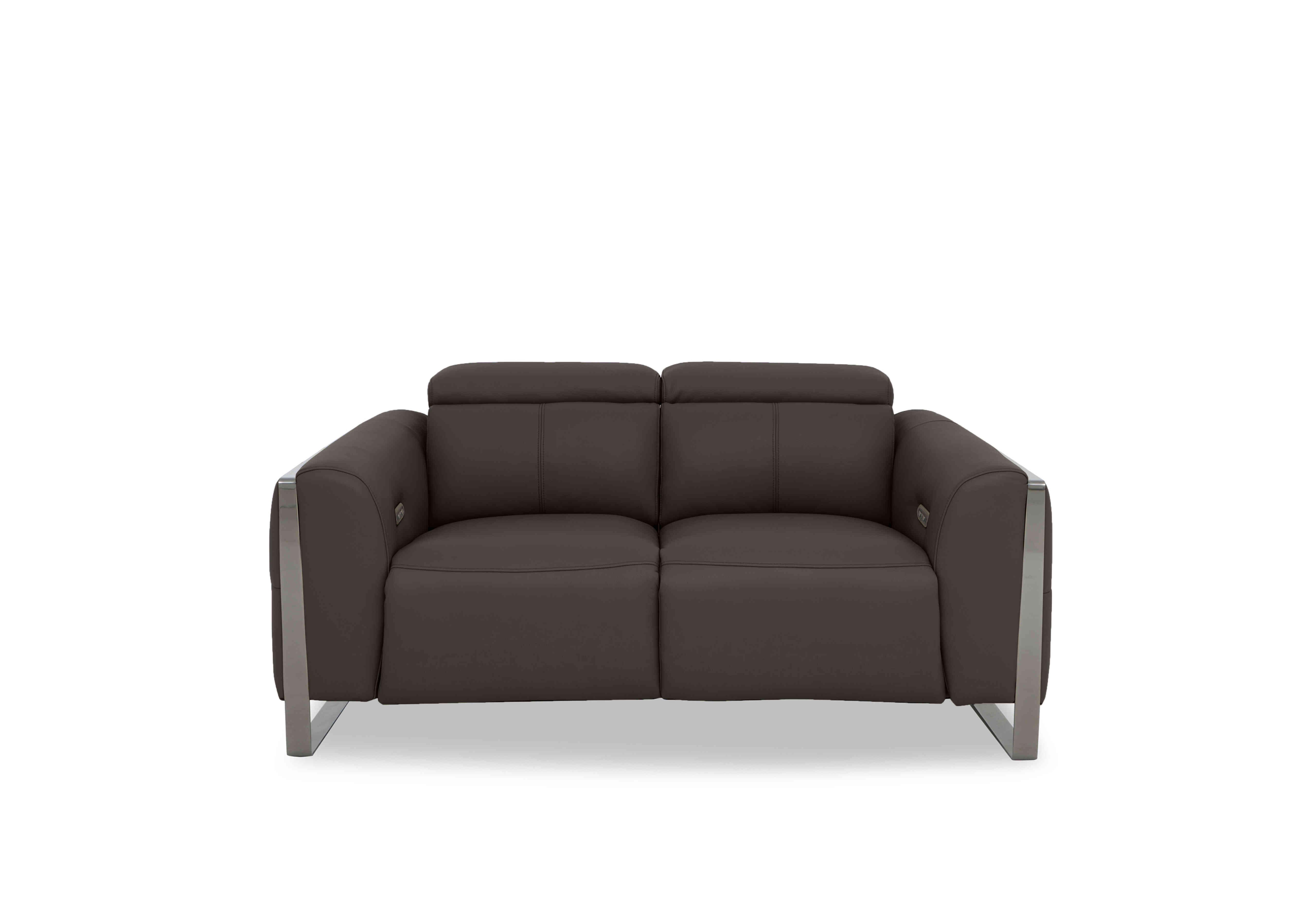 Gisella Leather 2 Seater Sofa in Cat-60/21 Storm on Furniture Village