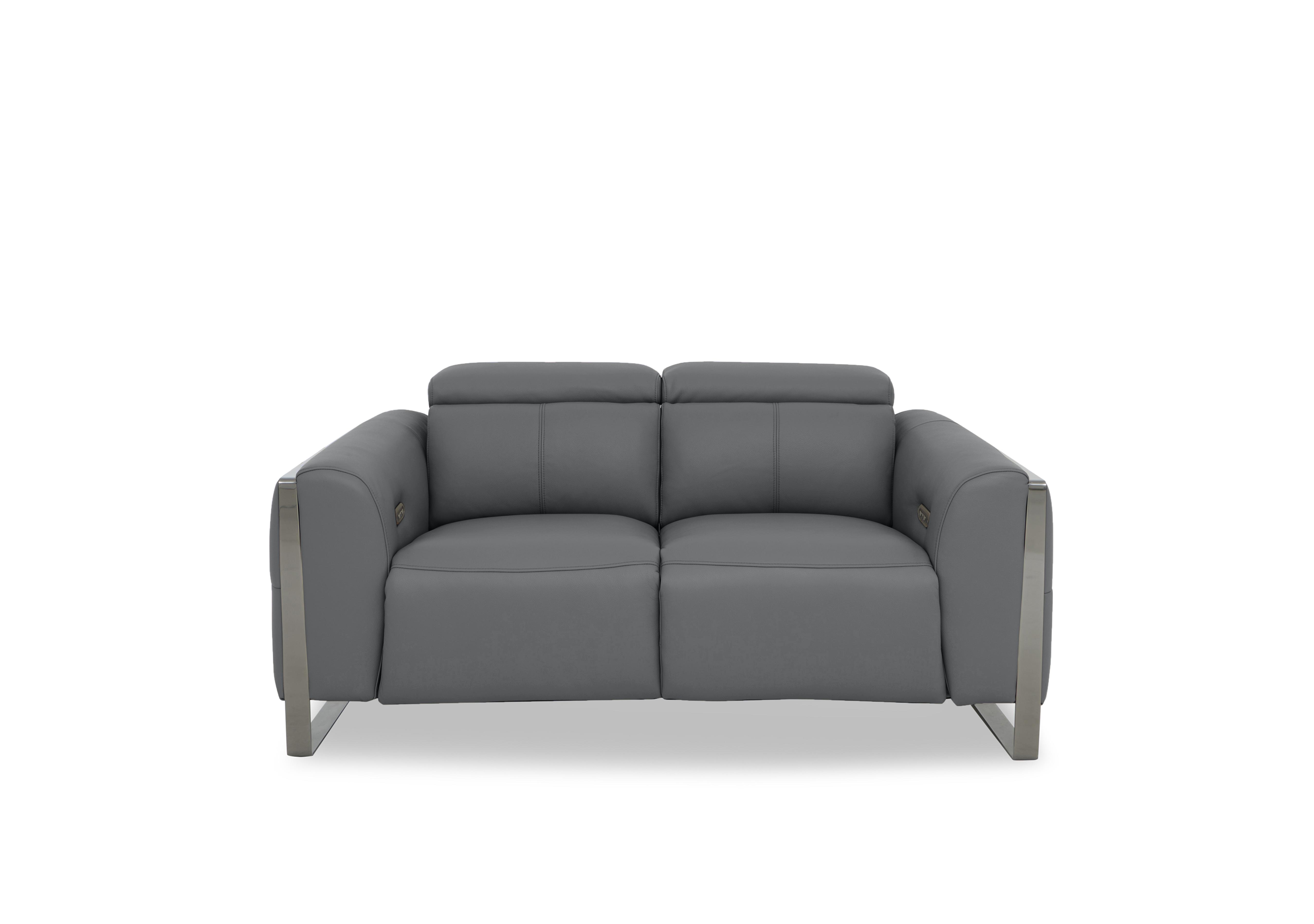 Gisella Leather 2 Seater Sofa in Cat-60/33 Granite on Furniture Village