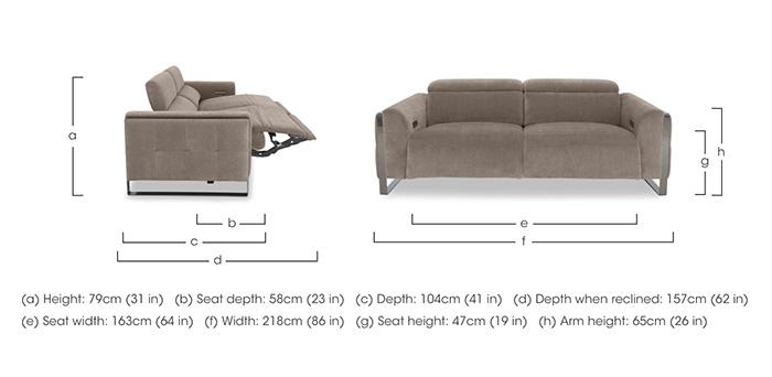 Gisella Fabric 3 Seater Sofa in  on Furniture Village