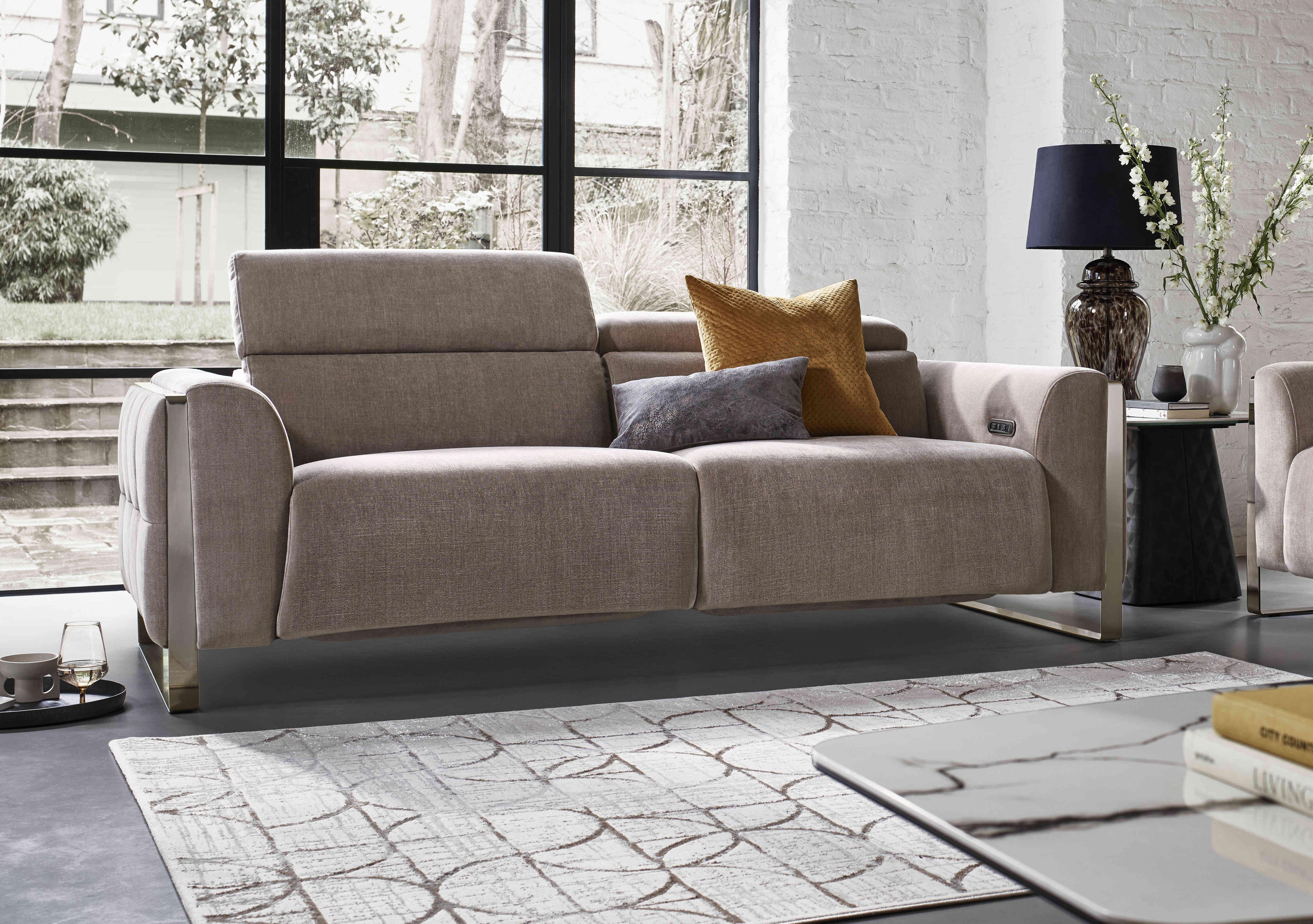 Gisella Fabric 3 Seater Sofa in  on Furniture Village