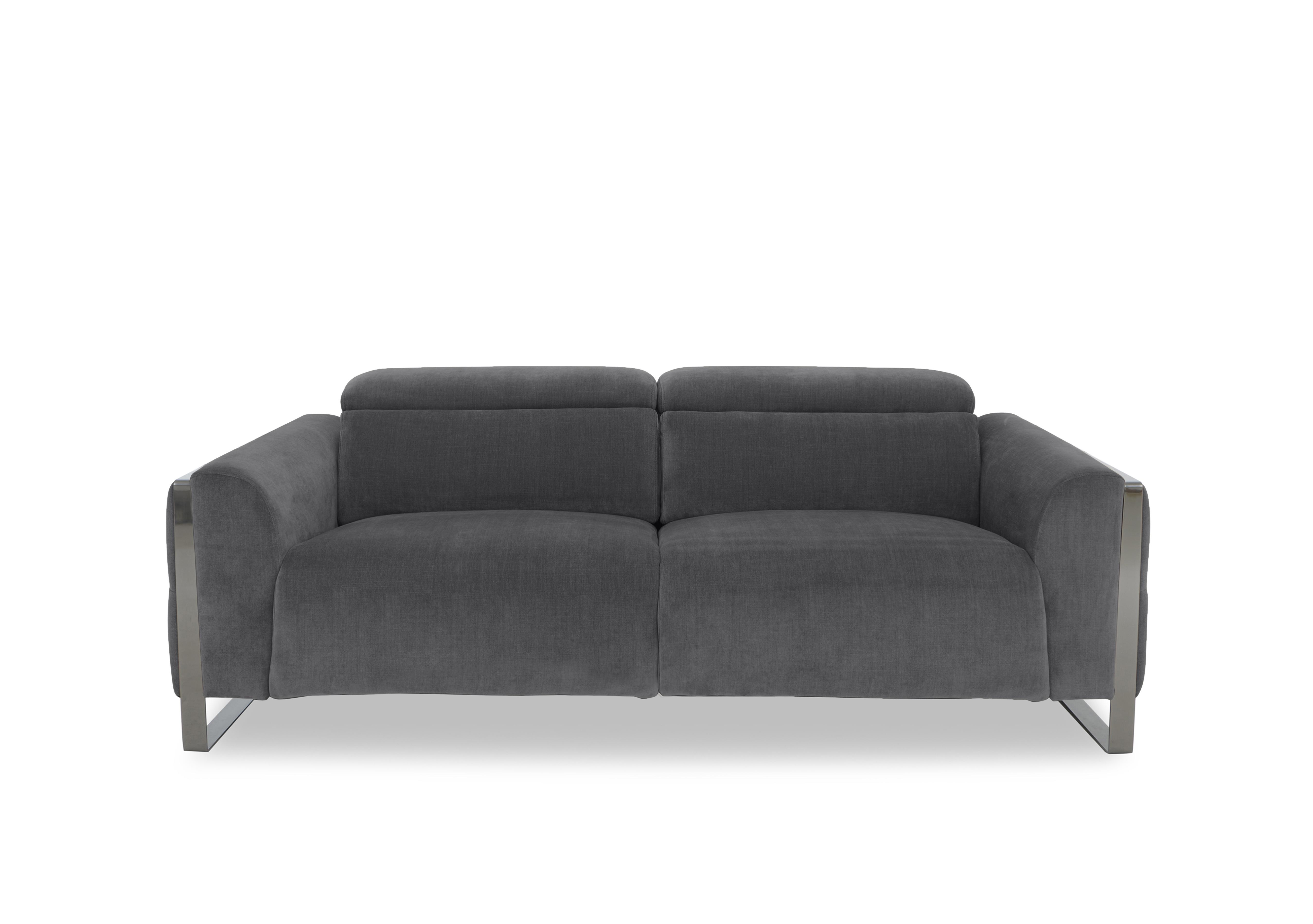 Gisella Fabric 3 Seater Sofa in Manhattan Charcoal 58003 on Furniture Village