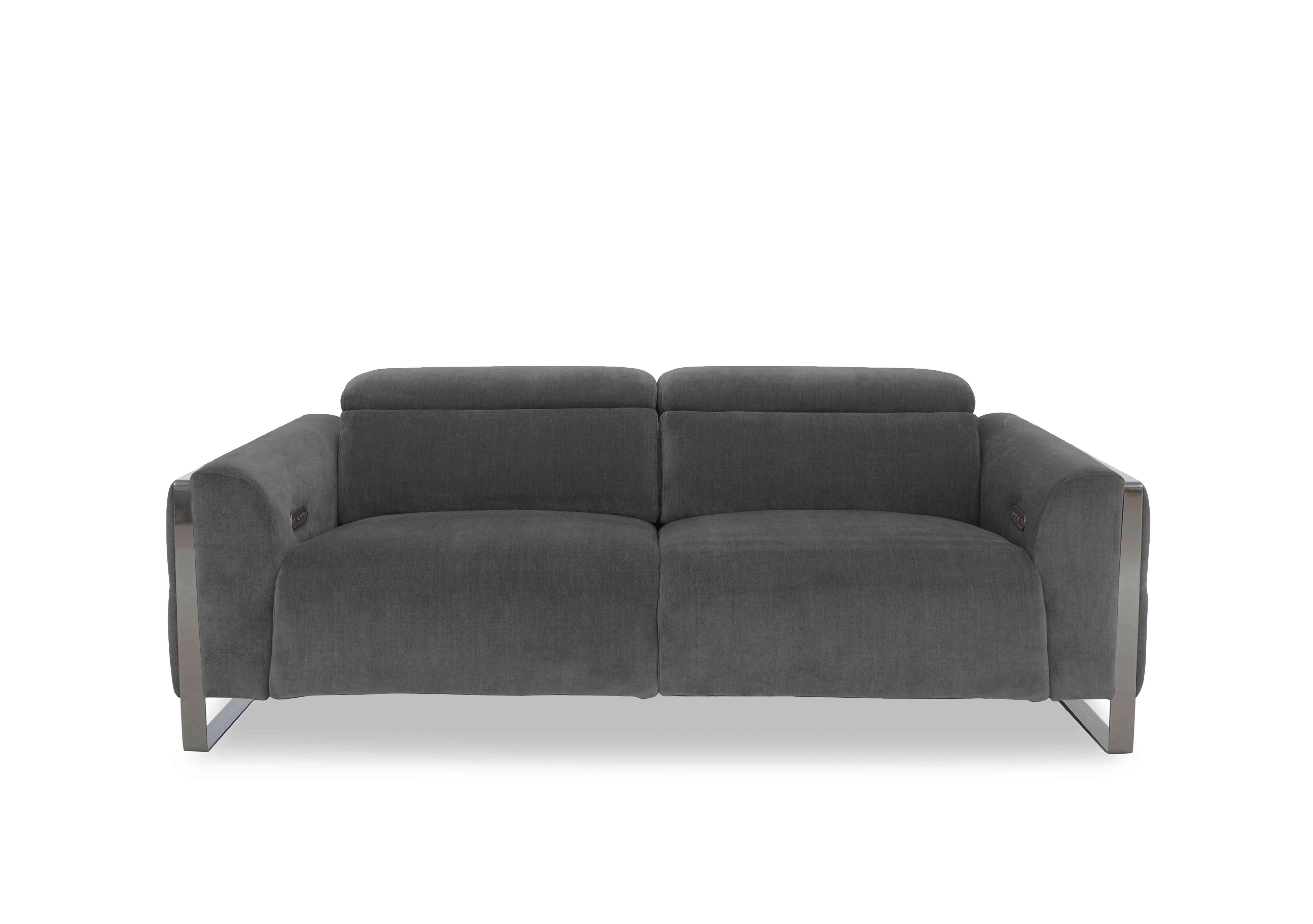 Gisella Fabric 3 Seater Sofa in Manhattan Charcoal 58003 on Furniture Village