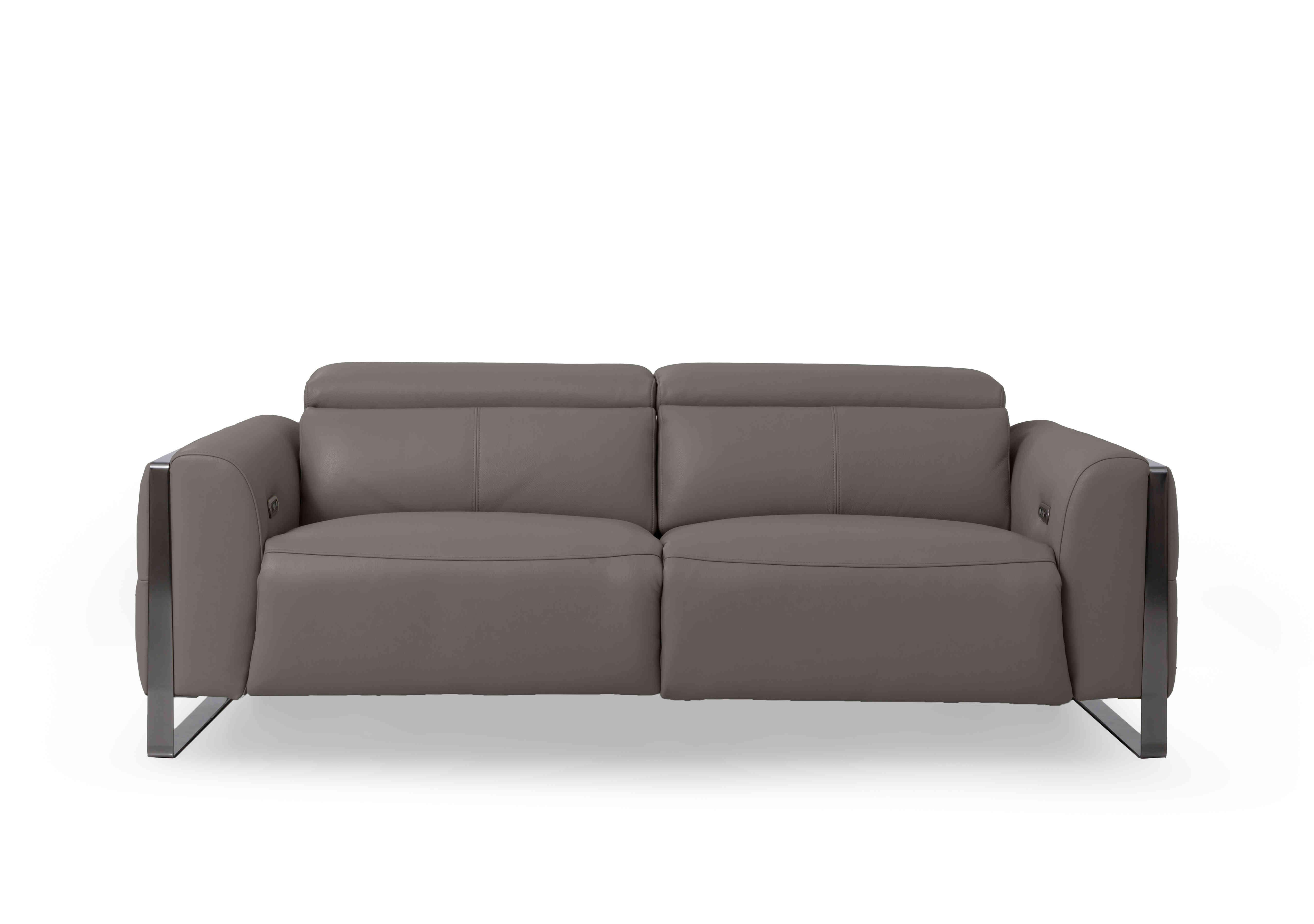 Gisella Leather 3 Seater Sofa in Cat-40/15 Elephant on Furniture Village