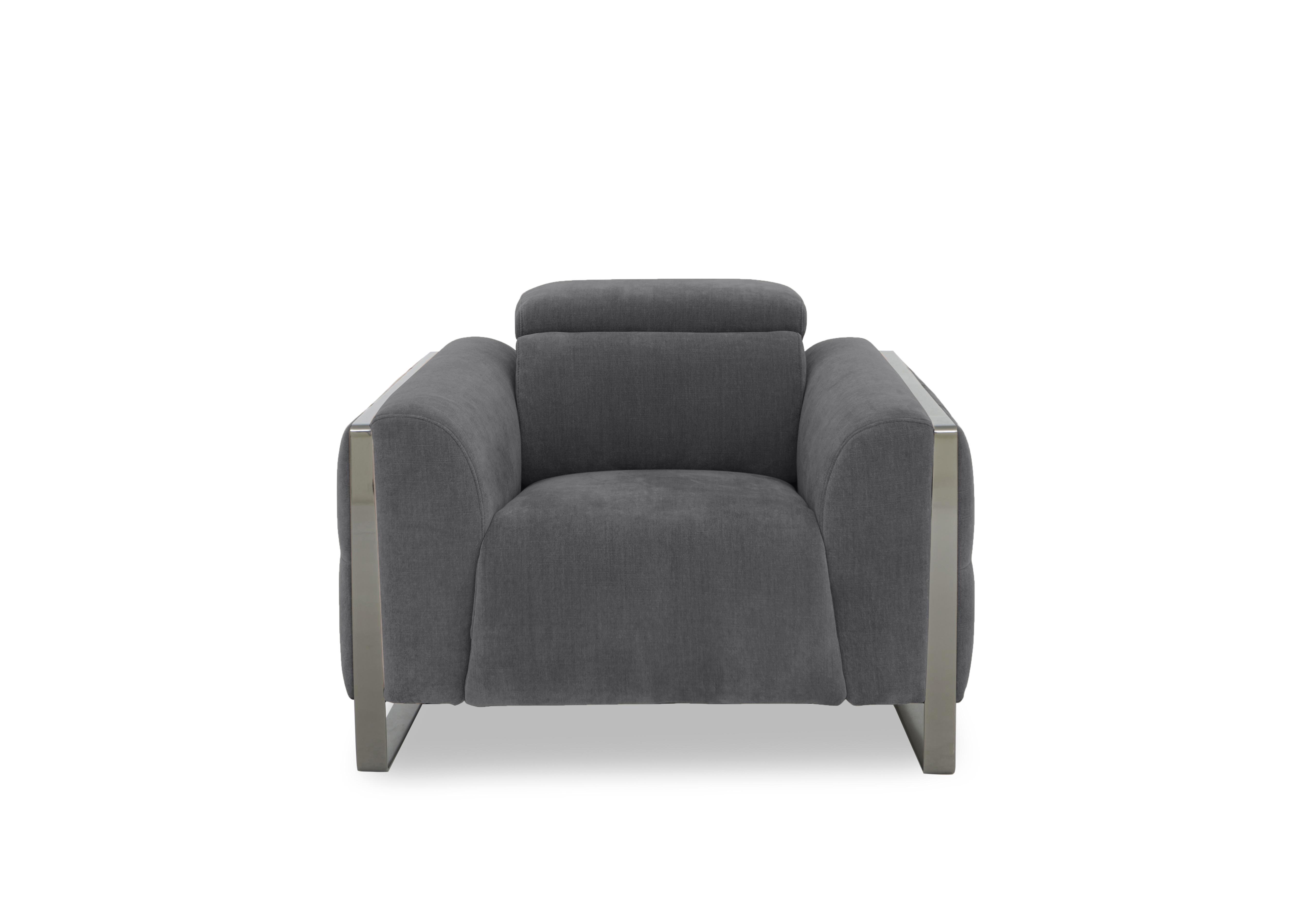 Gisella Fabric Chair in Manhattan Charcoal 58003 on Furniture Village