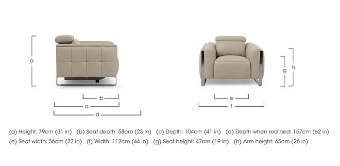 Gisella Leather Chair in  on Furniture Village