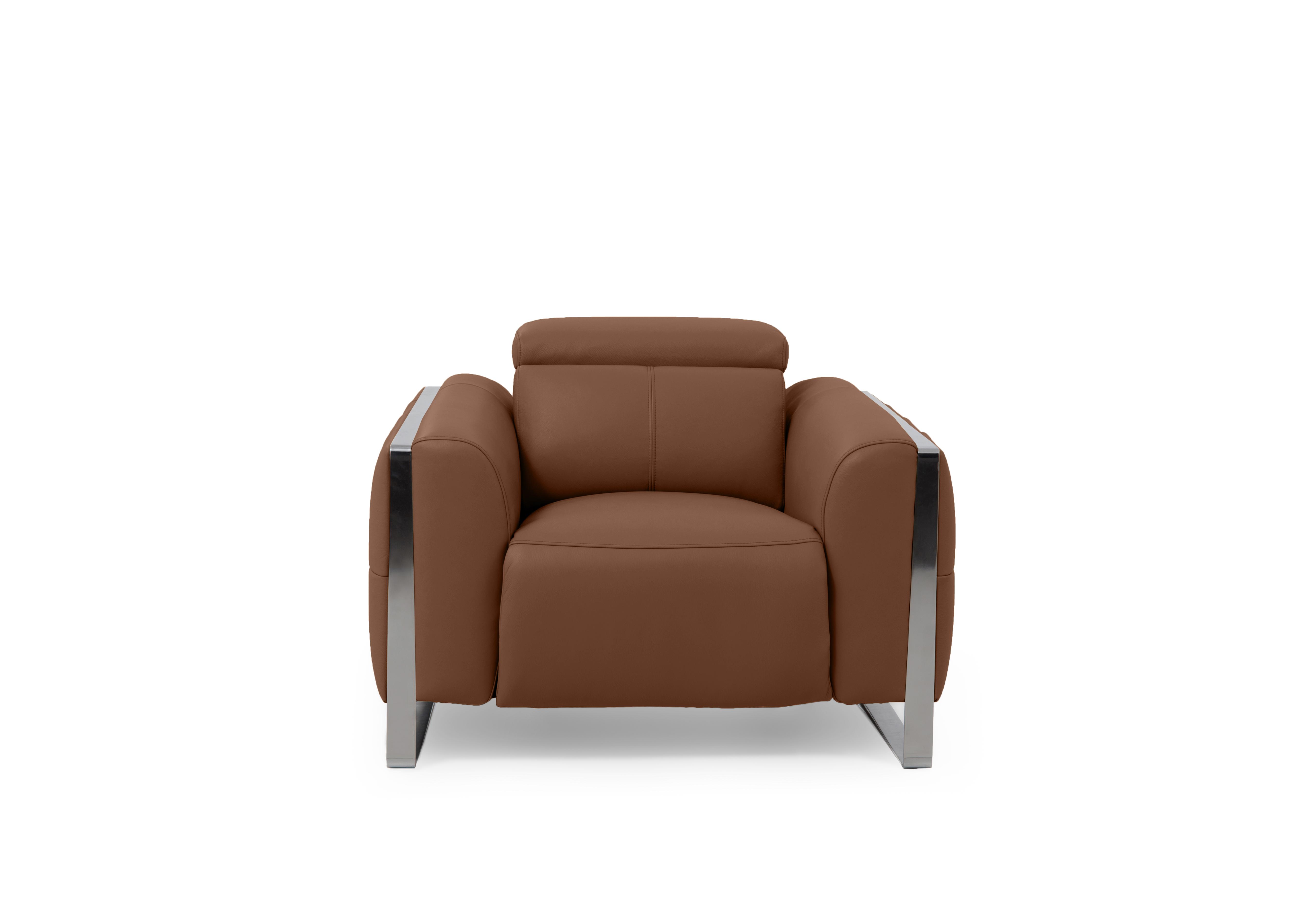 Gisella Leather Chair in Cat-60/07 Butterscotch on Furniture Village