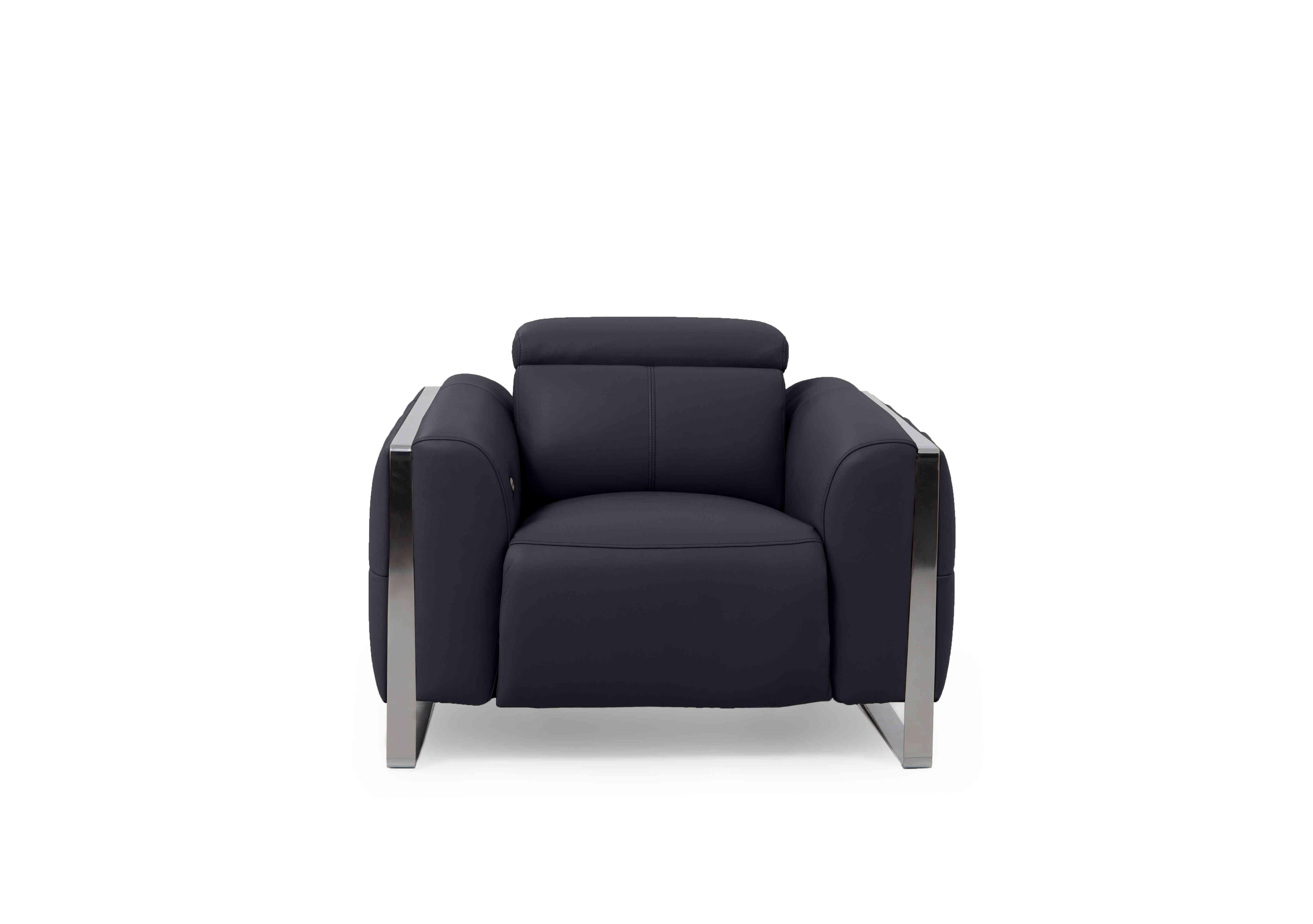 Gisella Leather Chair in Cat-60/18 Lavender Grey on Furniture Village