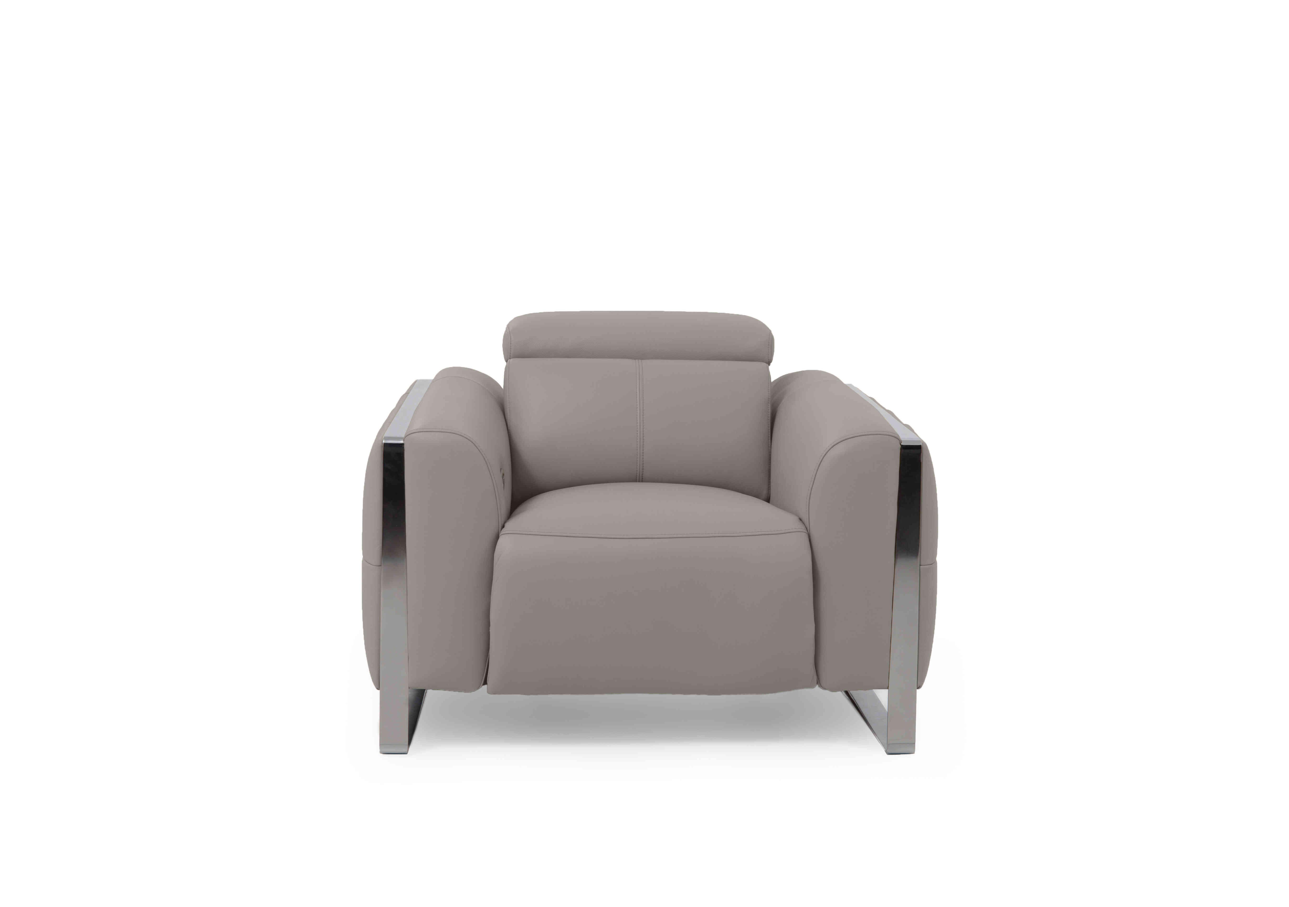 Gisella Leather Chair in Cat-60/28 New Grey on Furniture Village