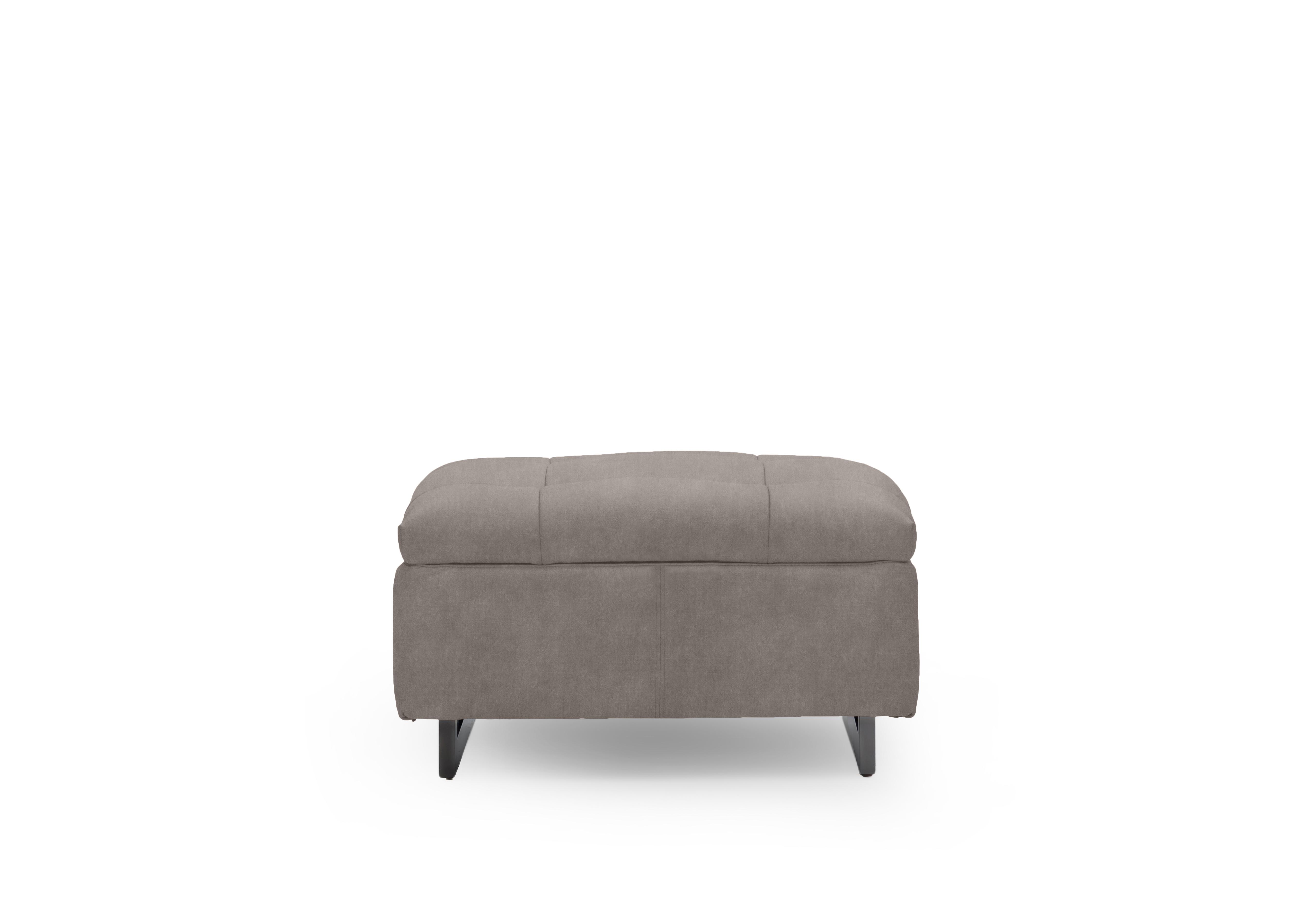 Gisella Fabric Large Footstool in Dexter Mocha 43504 on Furniture Village