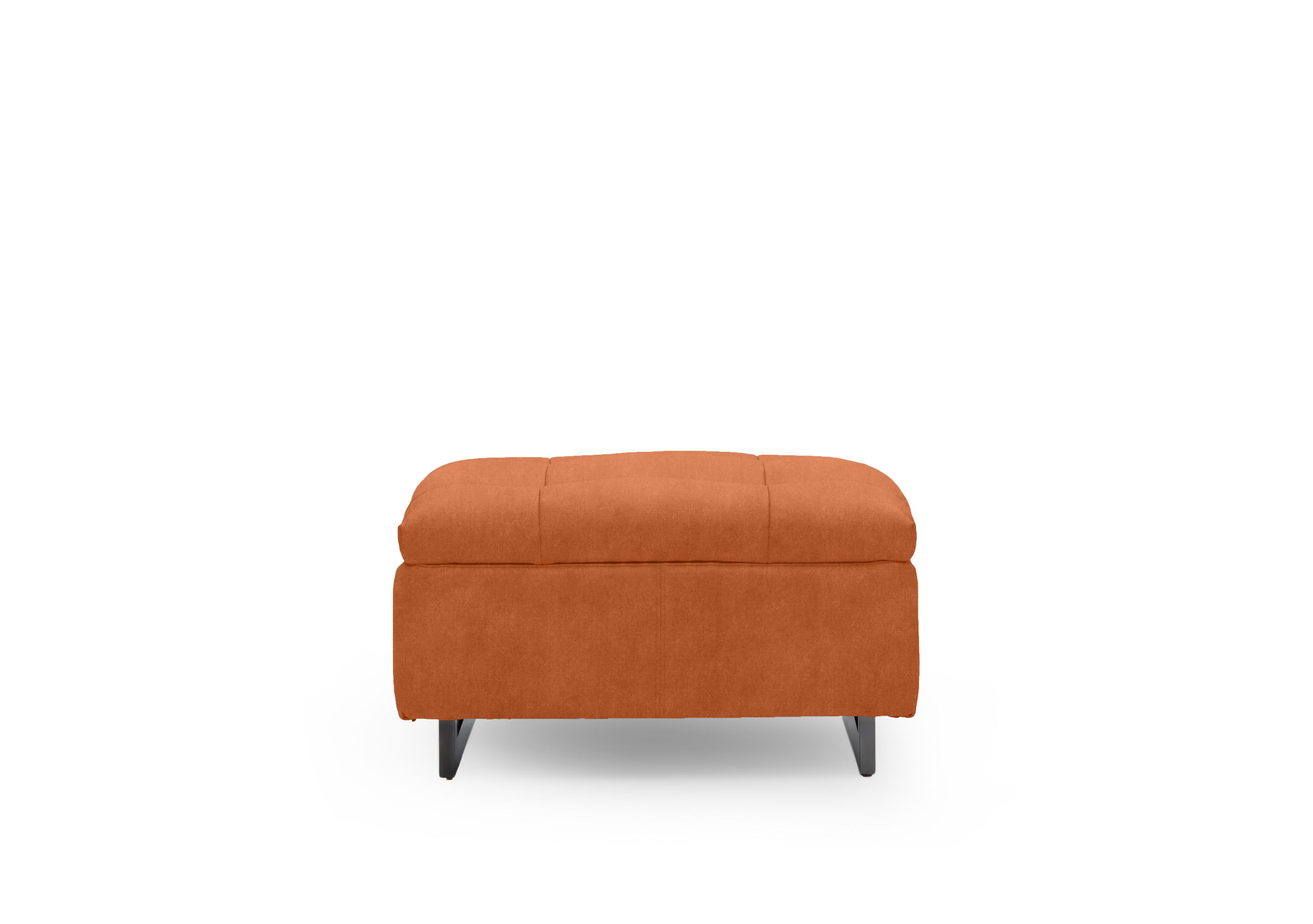 Gisella Fabric Large Footstool in Dexter Pumpkin 43509 on Furniture Village