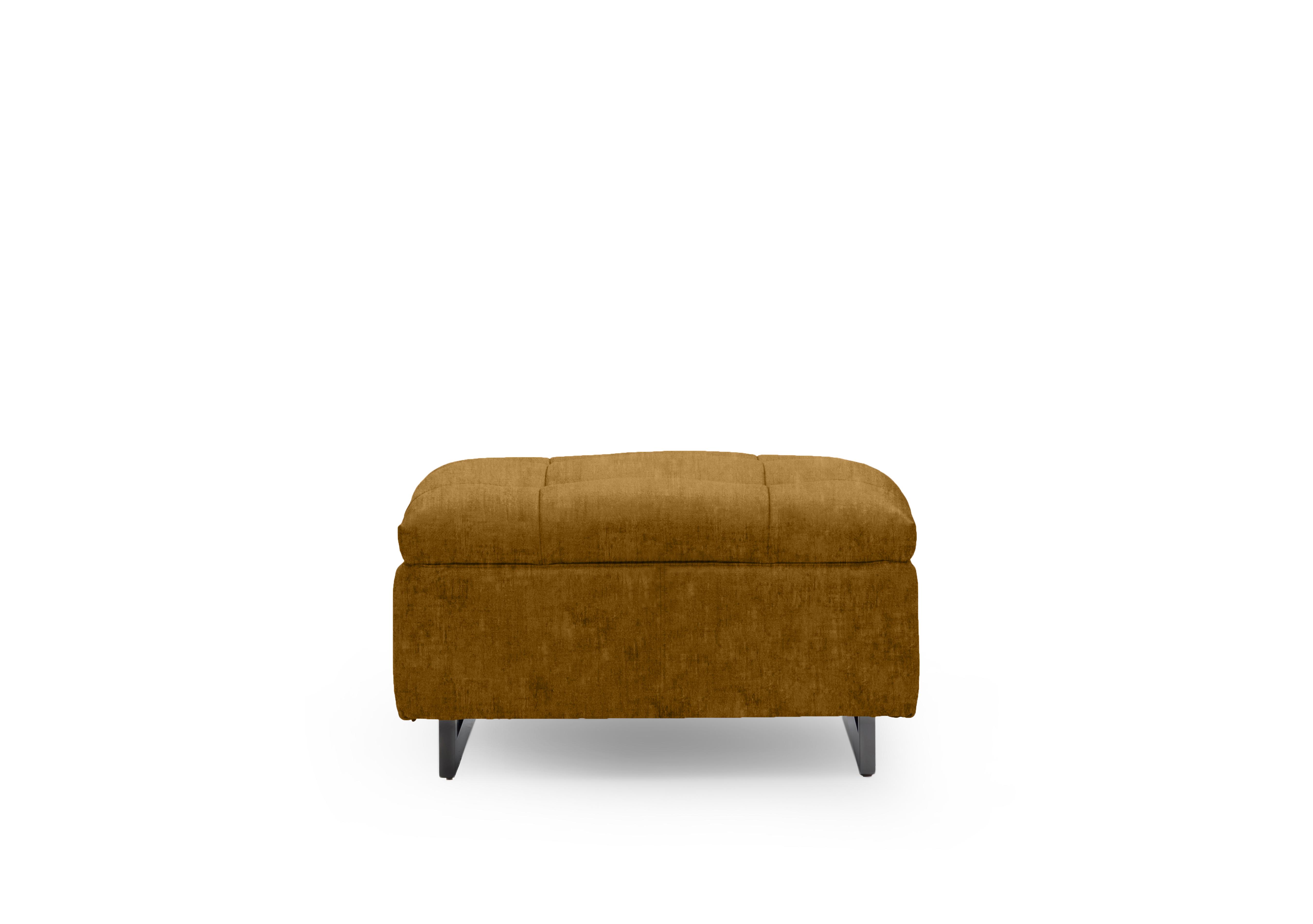 Gisella Fabric Large Footstool in Heritage Saffron 52002 on Furniture Village