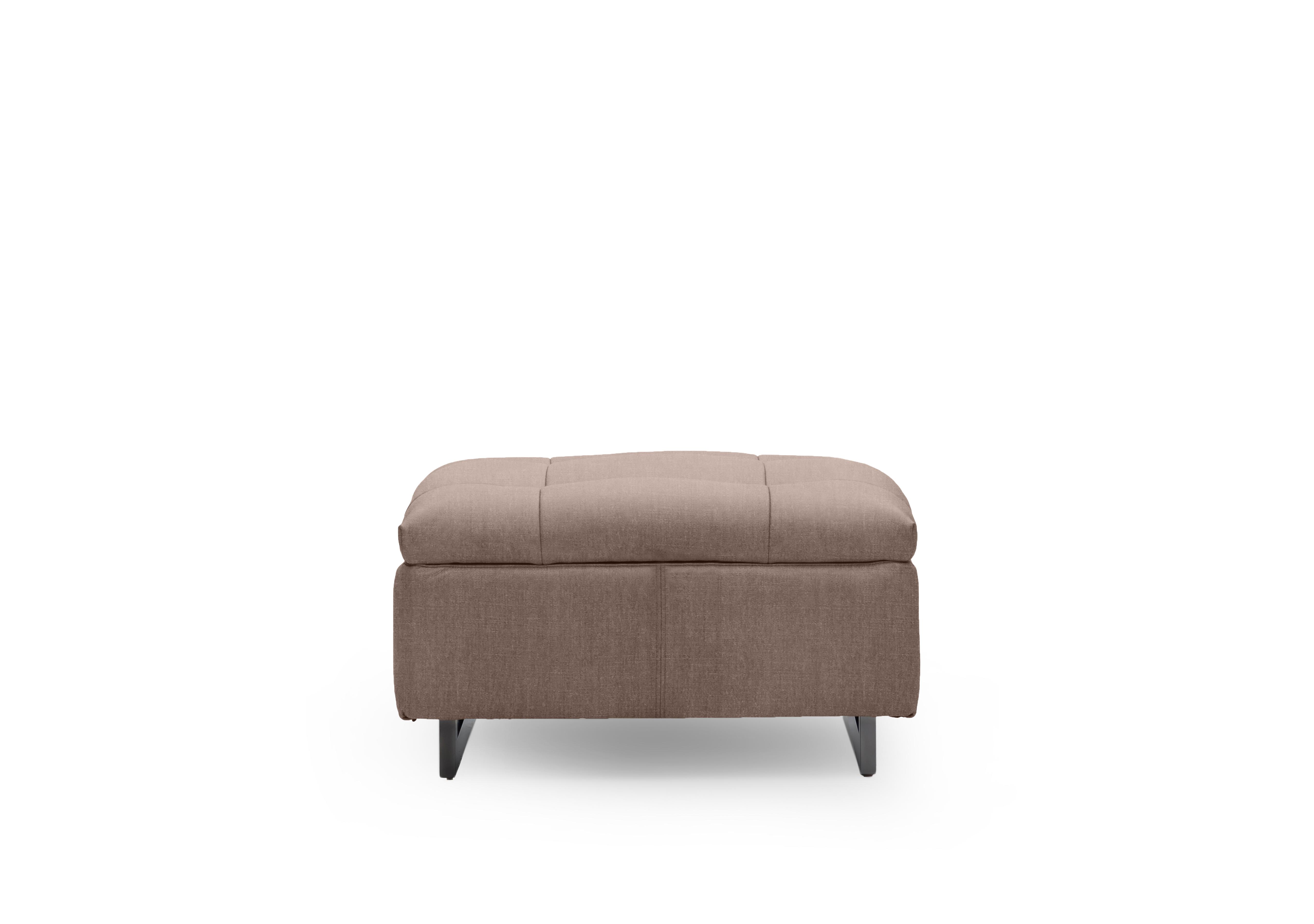 Gisella Fabric Large Footstool in Manhattan Nutmeg 58005 on Furniture Village